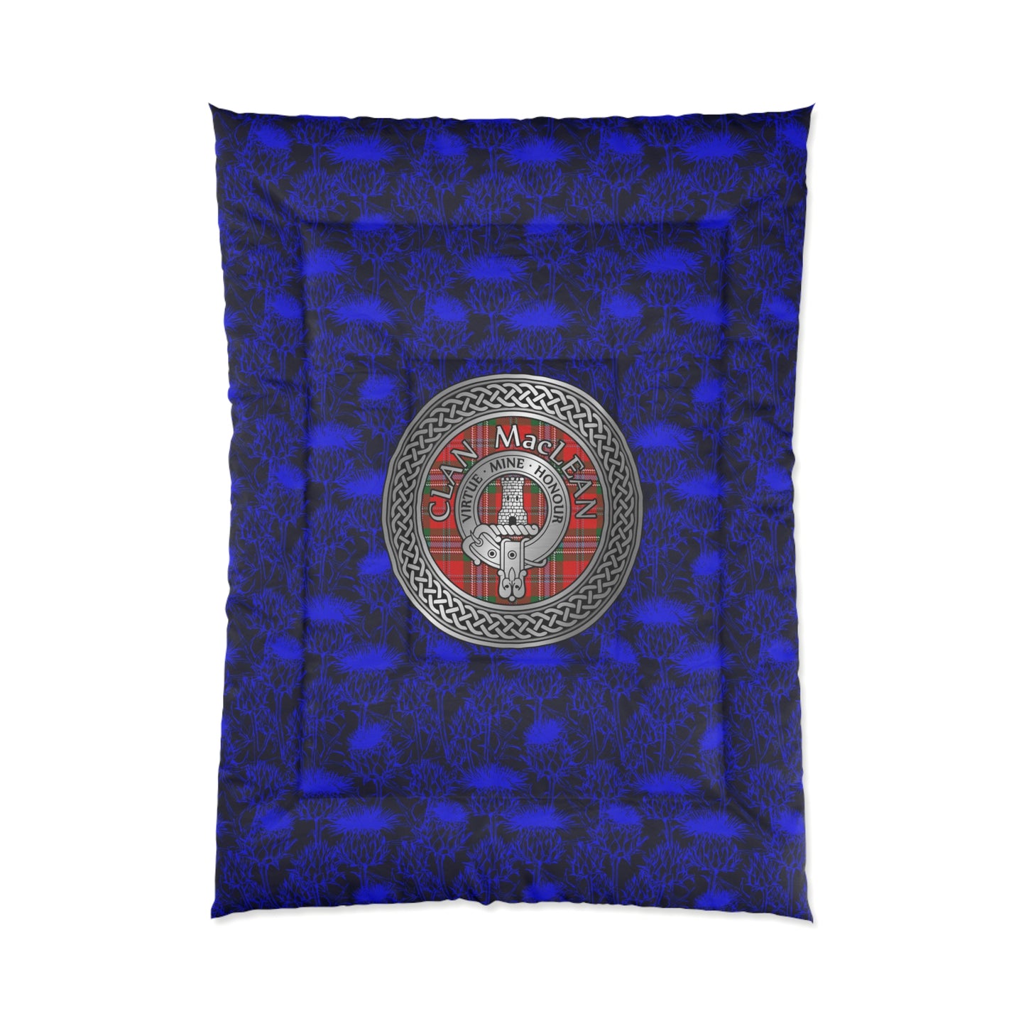 Clan MacLean Crest & Tartan Comforter