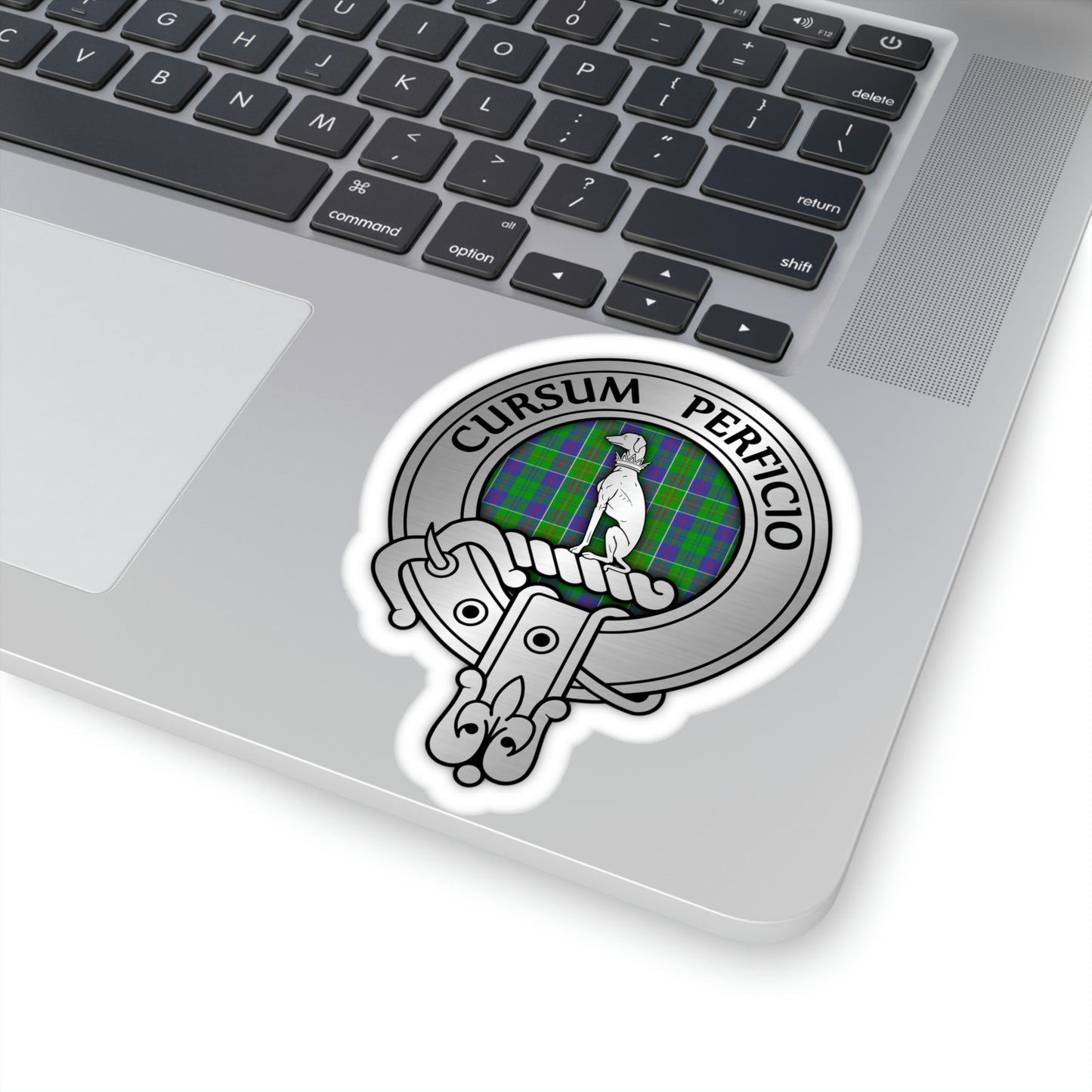 Clan Hunter Crest & Tartan Kiss-Cut Stickers