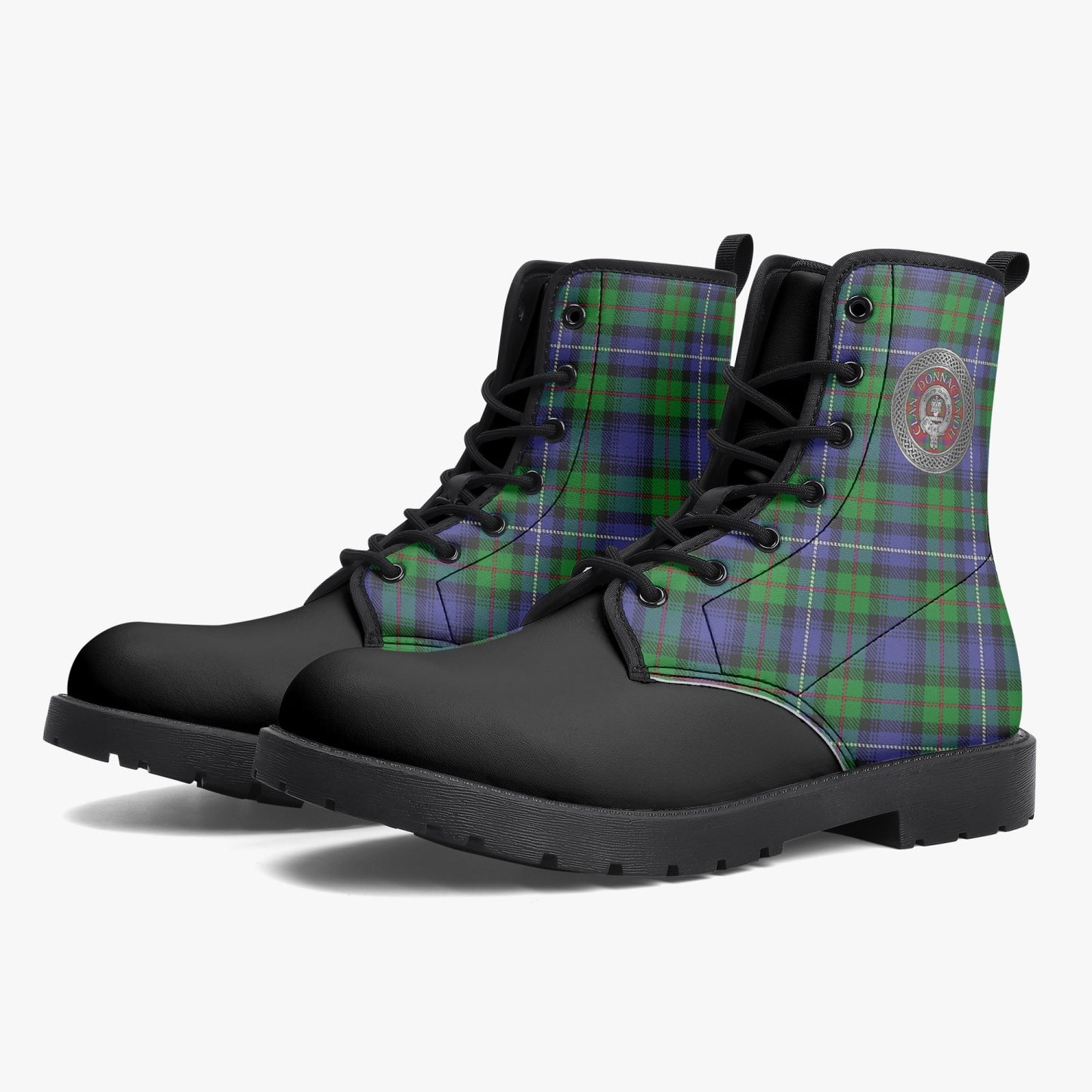 Clan Donnachaidh (Robertson) Crest & Hunting Tartan Boots