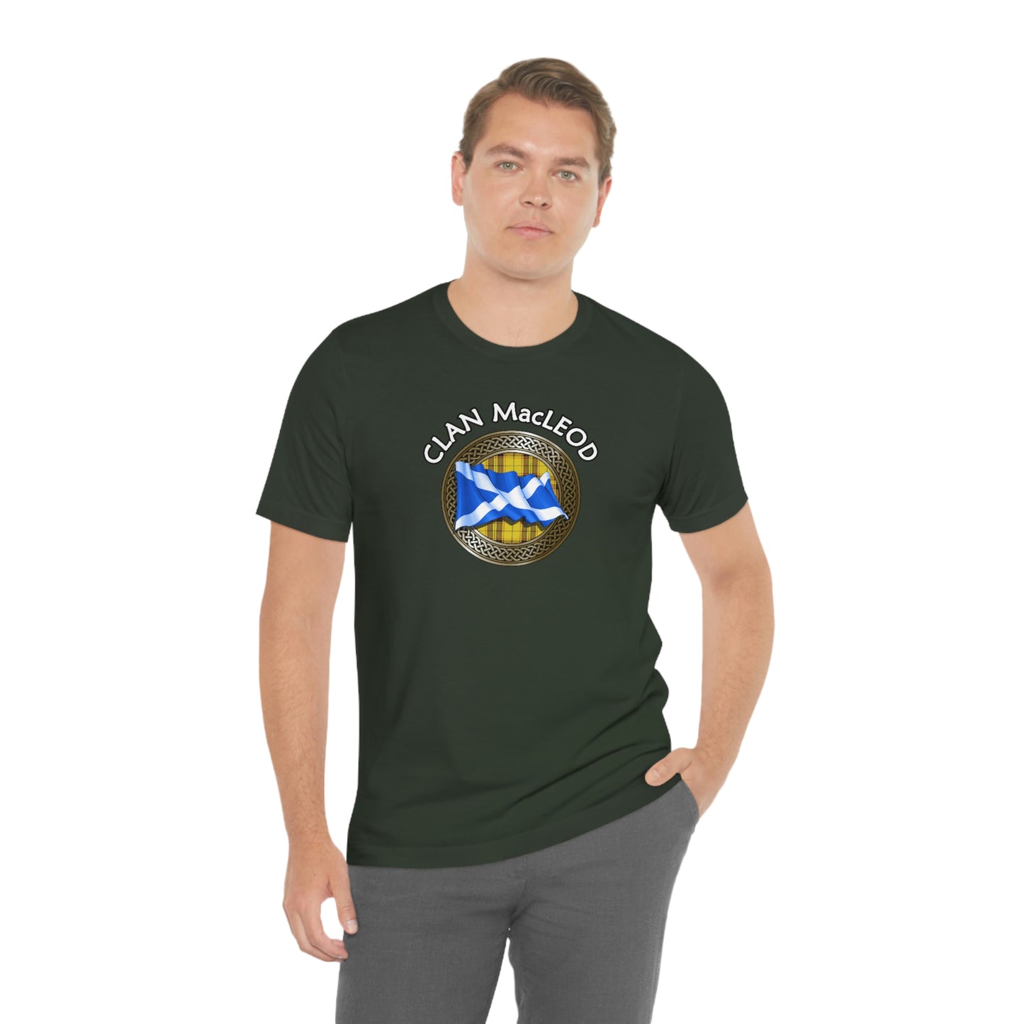 Clan MacLeod Tartan Knot & Flag T-Shirt