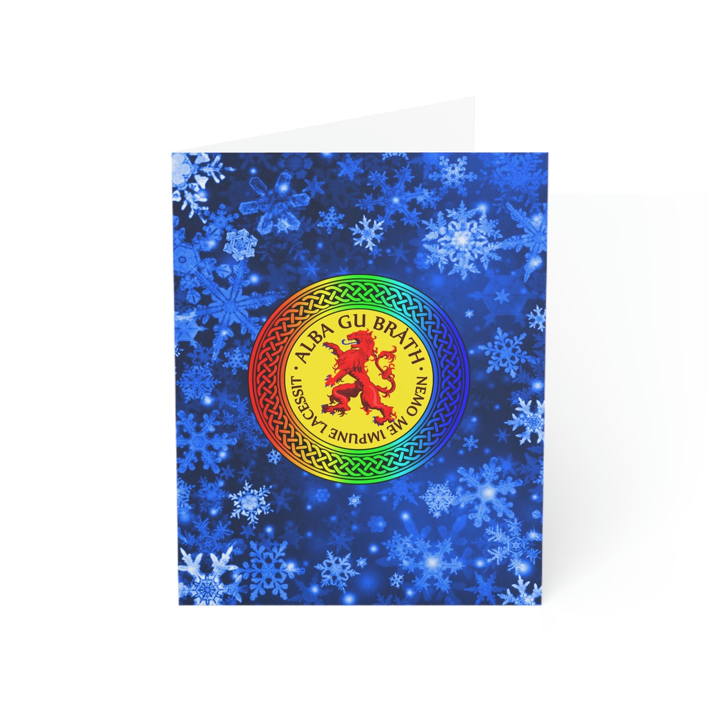 Alba Gu Brath Lion Rampant Rainbow Knot Greeting Cards (1, 10, 30, and 50pcs)