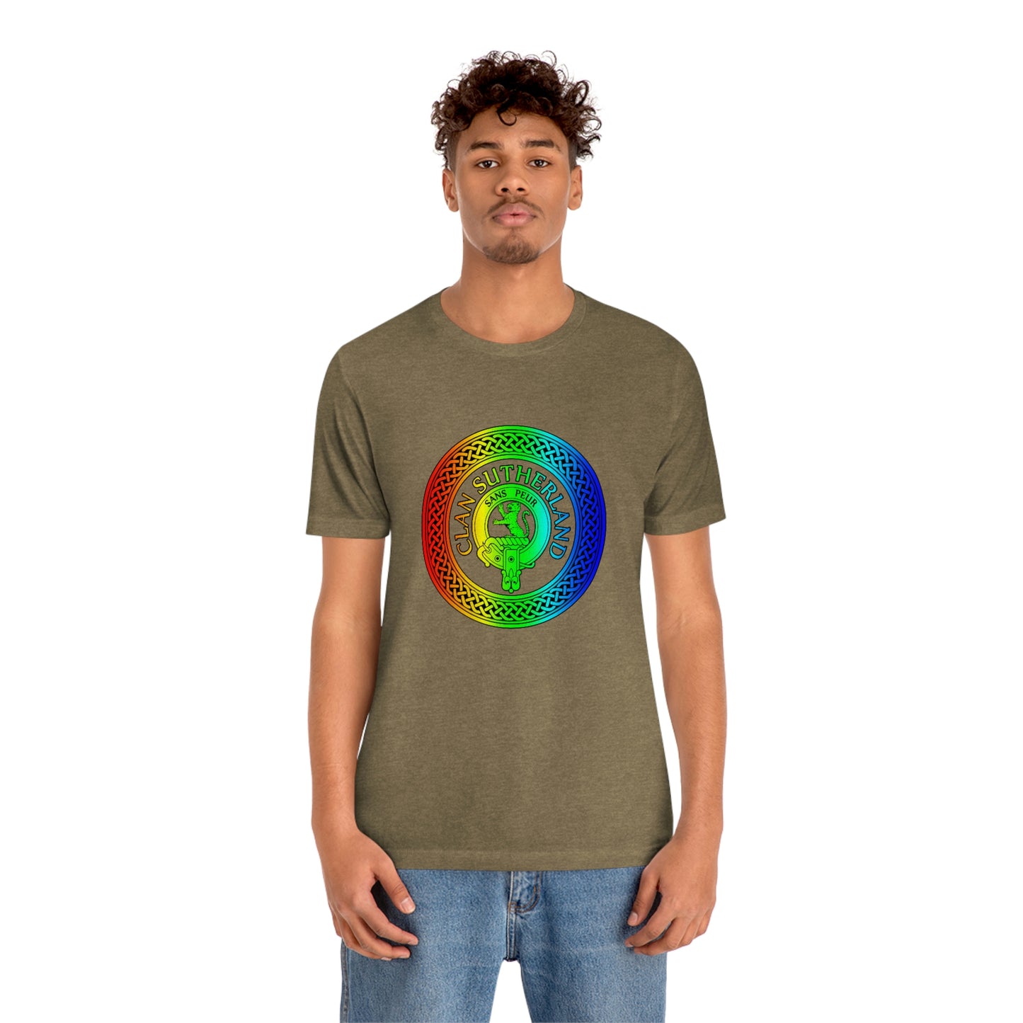 Clan Sutherland Rainbow Crest & Knot T-Shirt