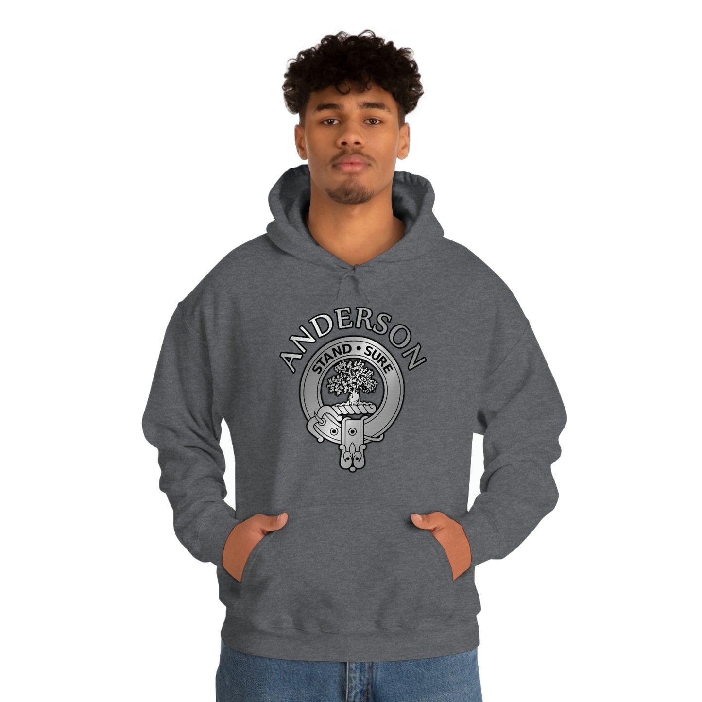 Clan Anderson Crest Unisex Heavy Blend™ Hooded Sweatshirt