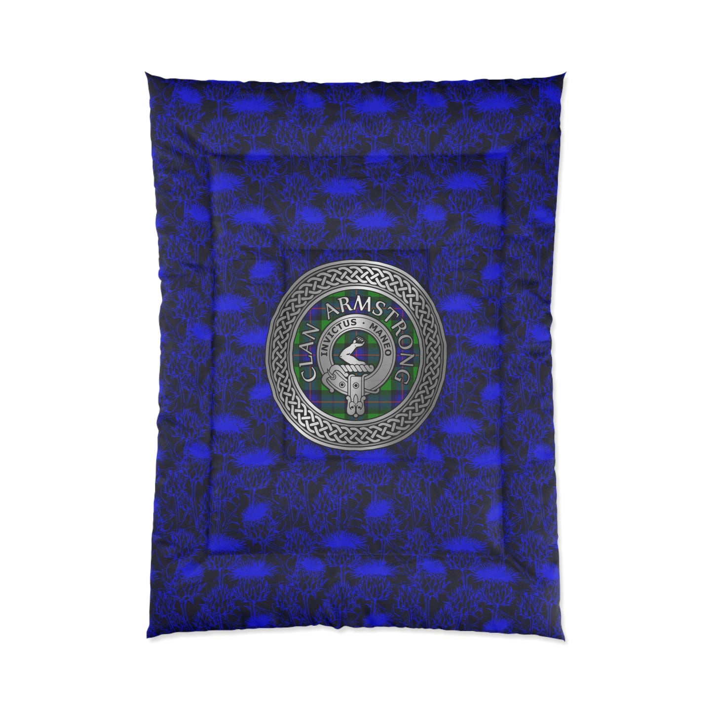 Clan Armstrong Crest & Tartan Comforter