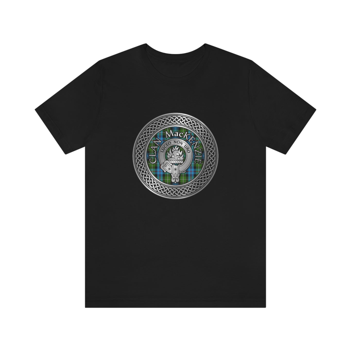 Clan MacKenzie Crest & Tartan Knot T-Shirt