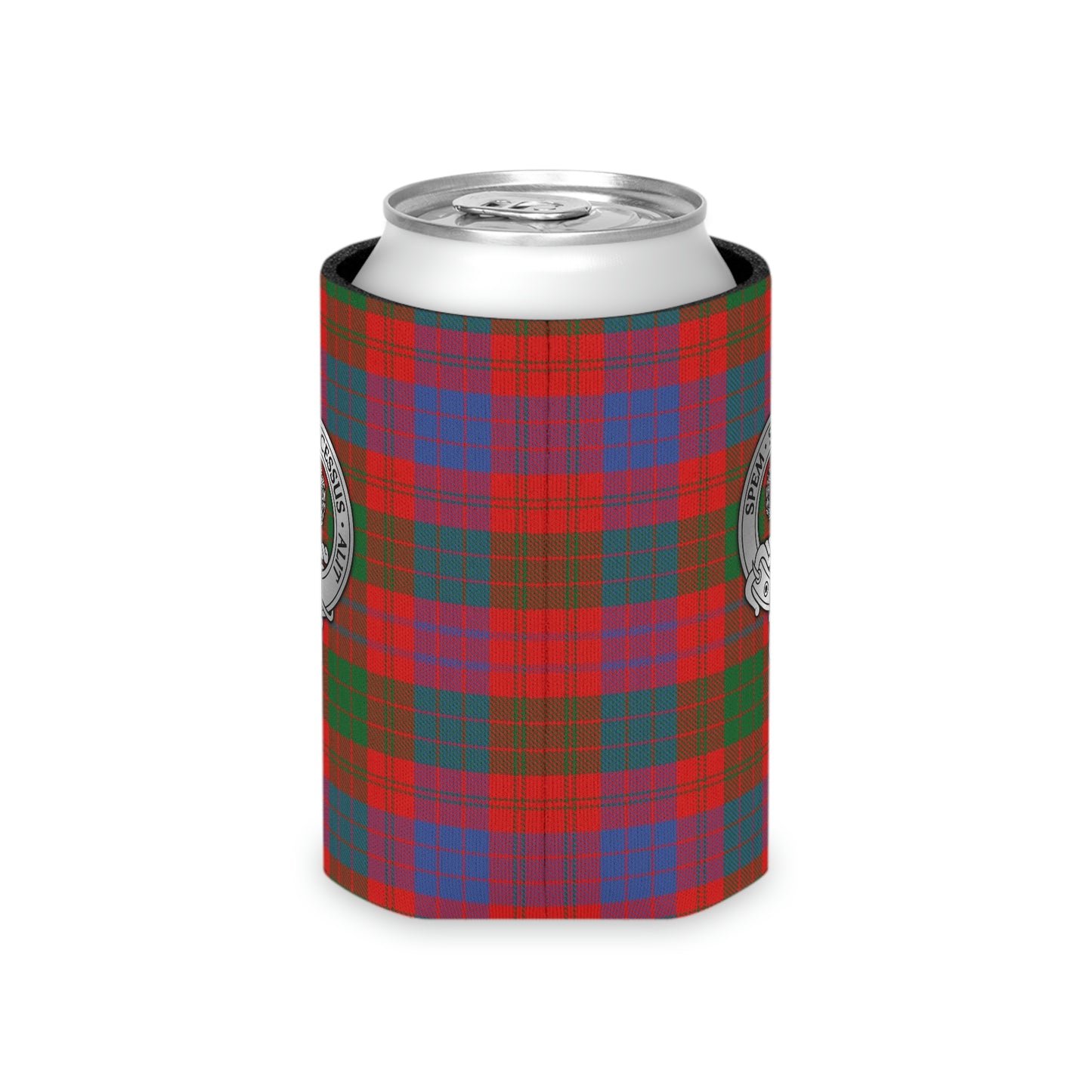 Clan Ross Crest & Tartan Can Cooler