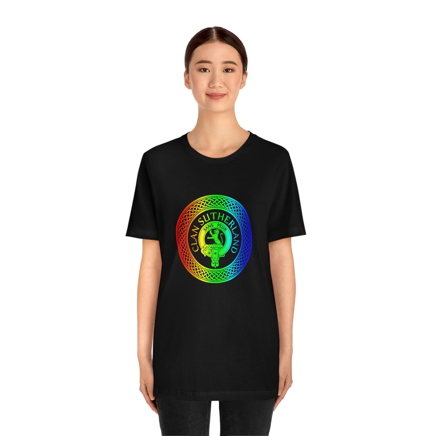 Clan Sutherland Rainbow Crest & Knot T-Shirt