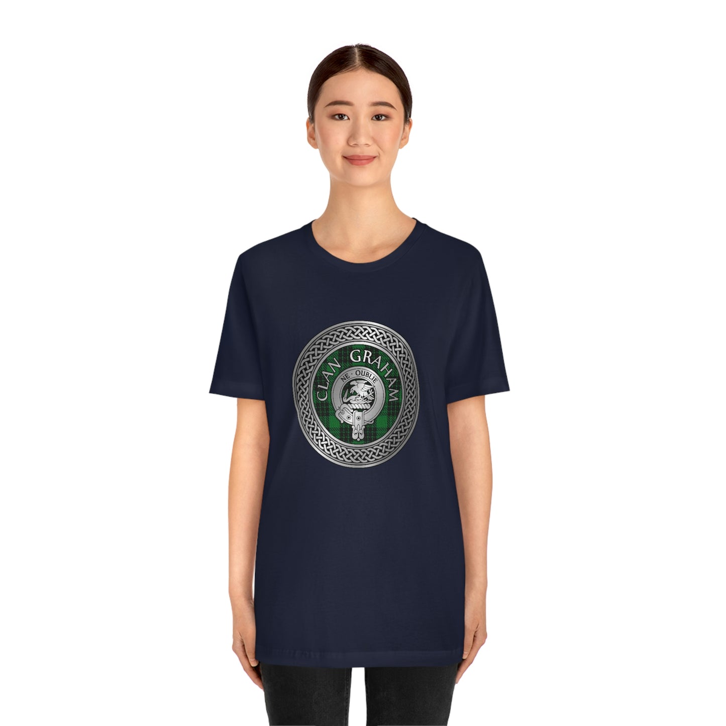 Clan Graham Crest & Tartan Knot T-Shirt