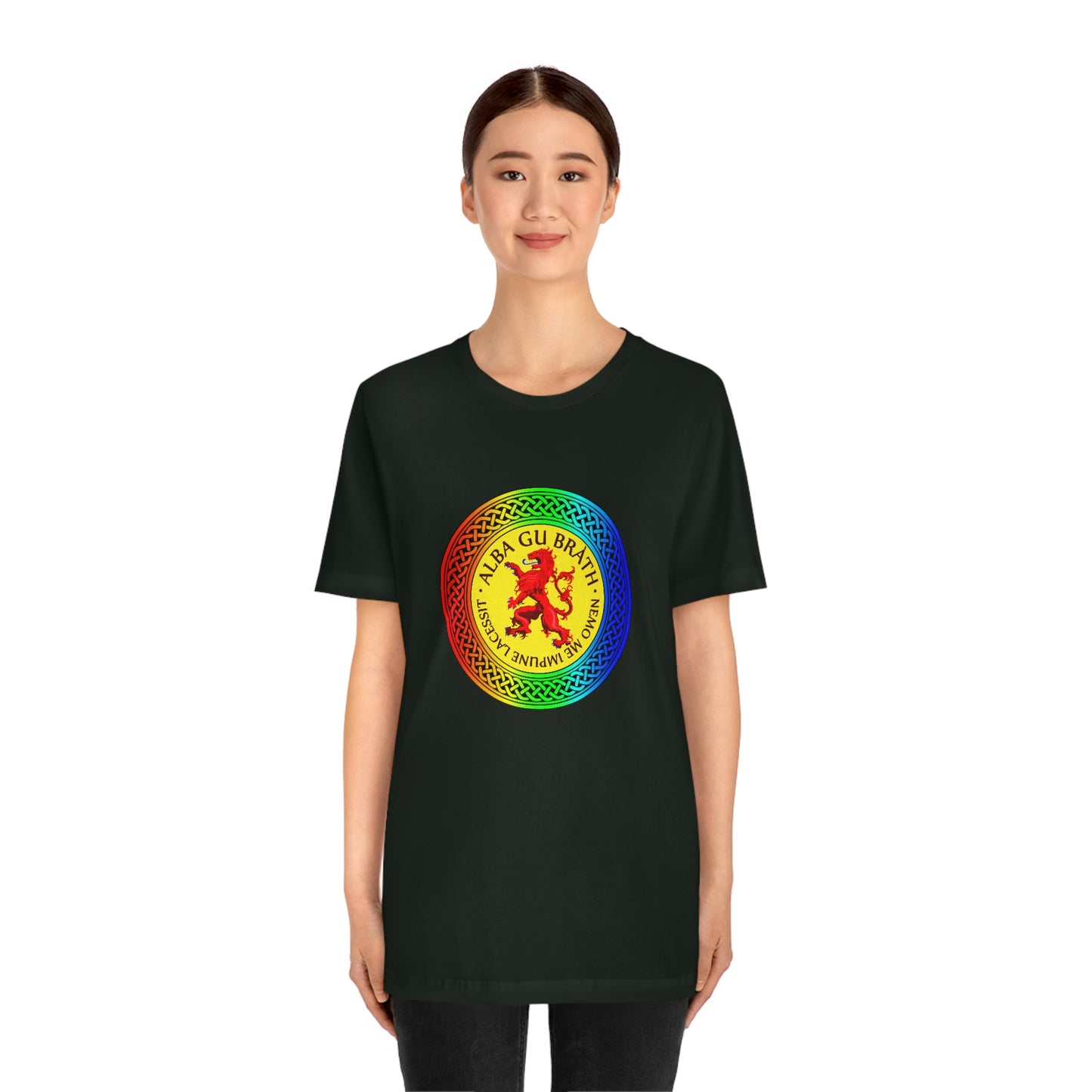 Alba Gu Brath Lion Rampant Rainbow Knot T-Shirt