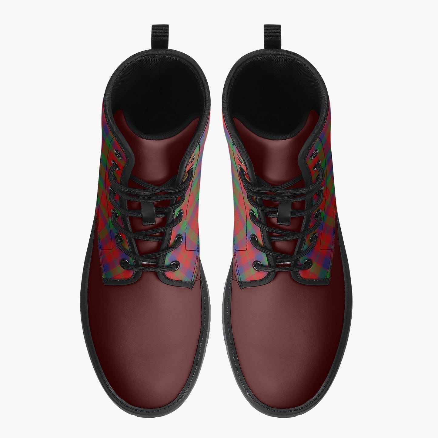 Clan Donnachaidh (Robertson) Crest & Tartan Leather Boots