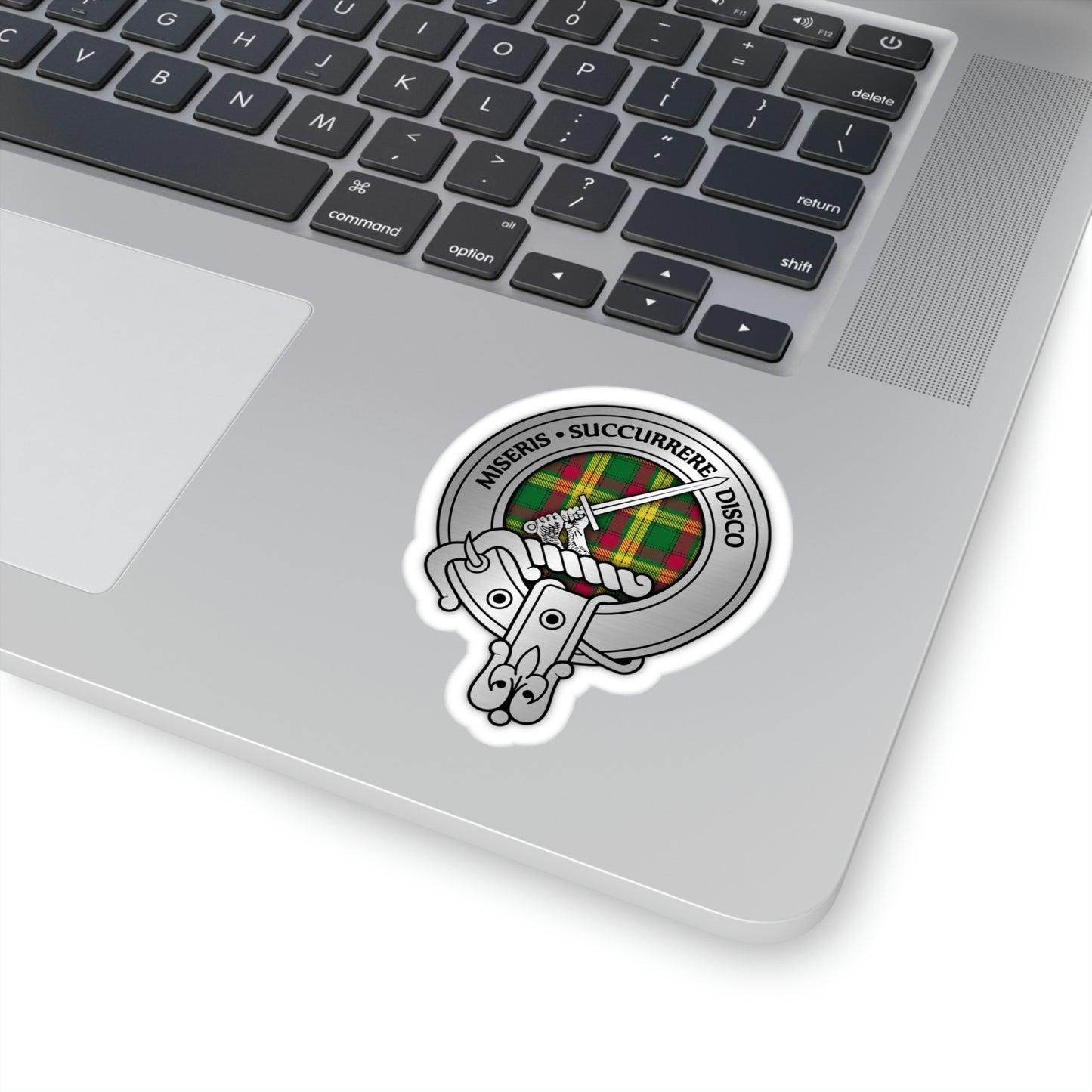 Clan MacMillan Crest & Tartan Kiss-Cut Stickers