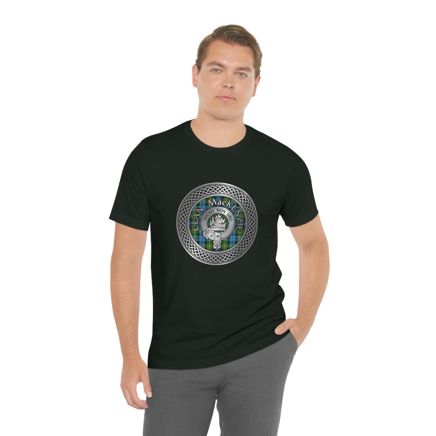 Clan MacKenzie Crest & Tartan Knot T-Shirt