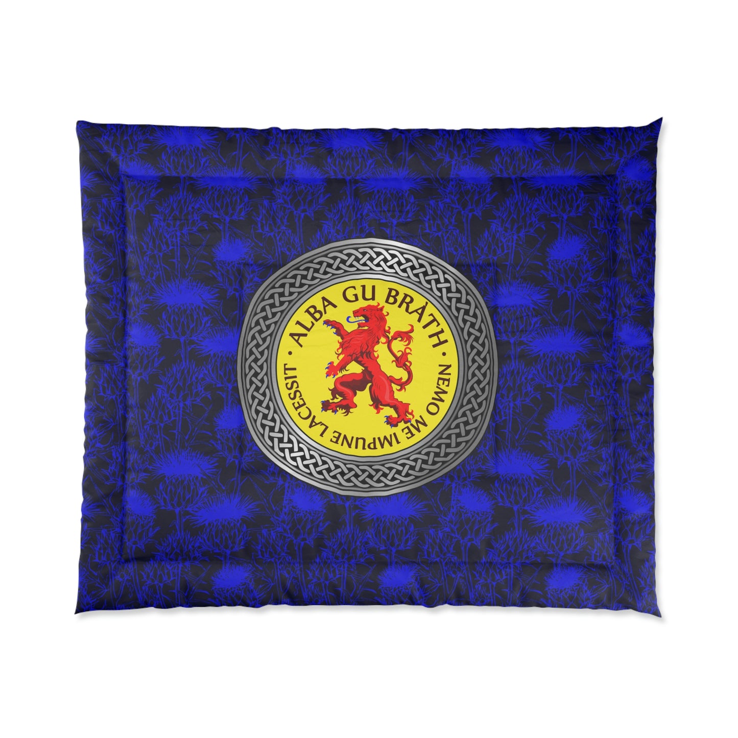 Alba Gu Brath Lion Rampant Knot & Thistle Comforter