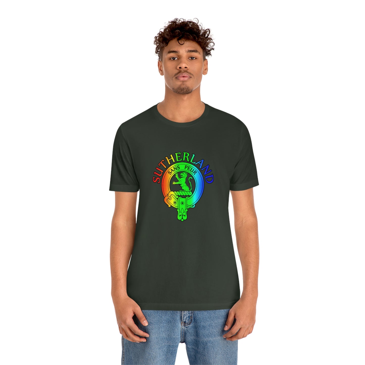 Clan Sutherland Rainbow Crest T-Shirt