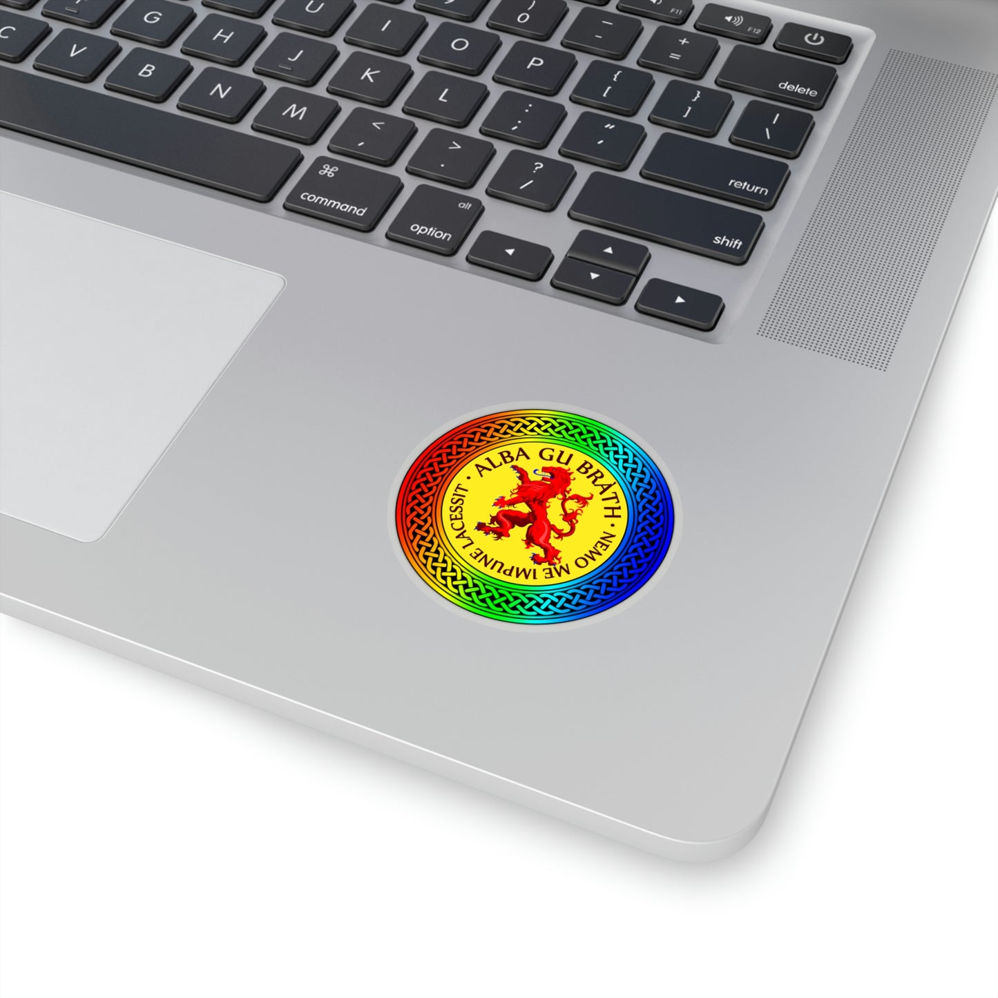 Alba Gu Brath Lion Rampant Rainbow Knot Kiss-Cut Stickers