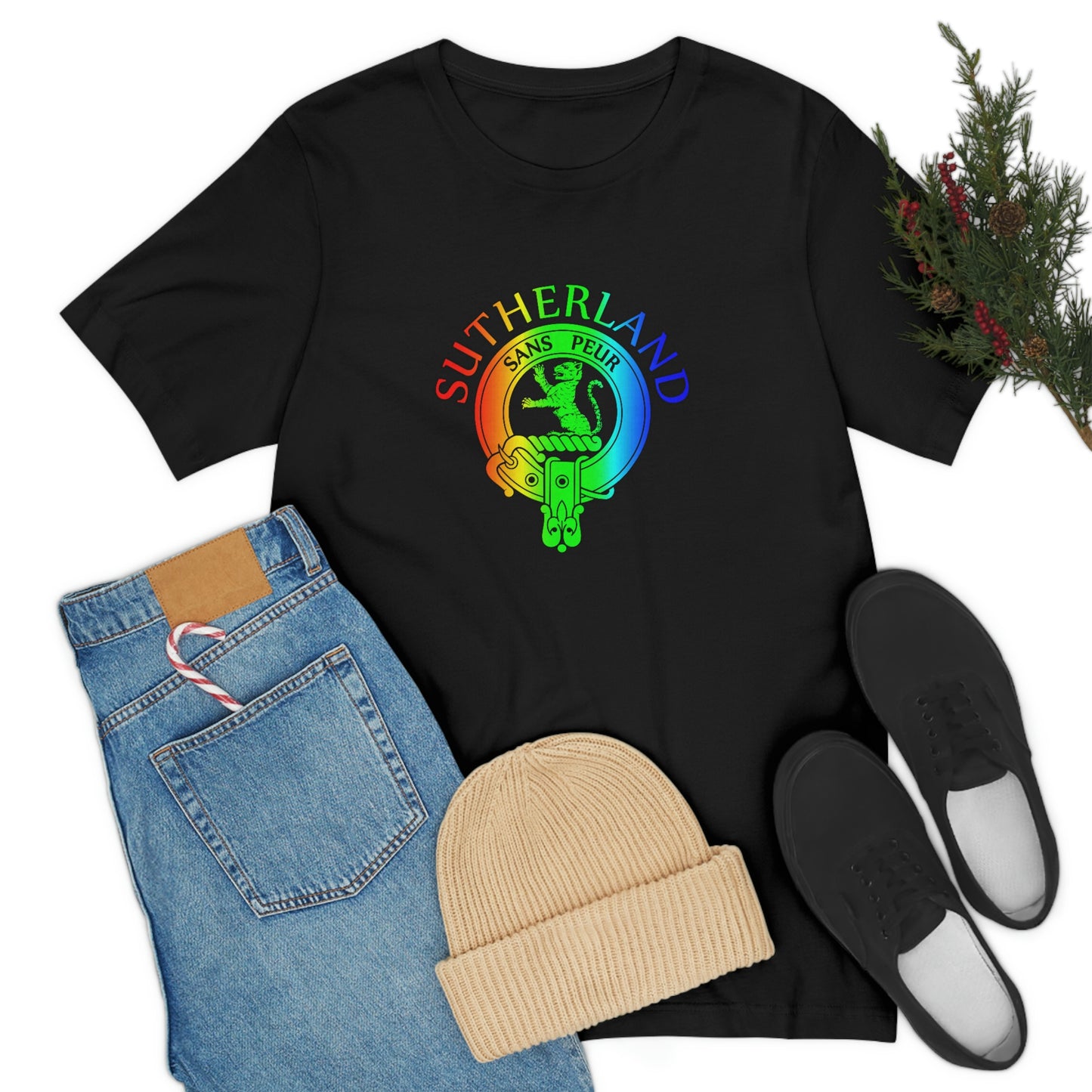 Clan Sutherland Rainbow Crest T-Shirt