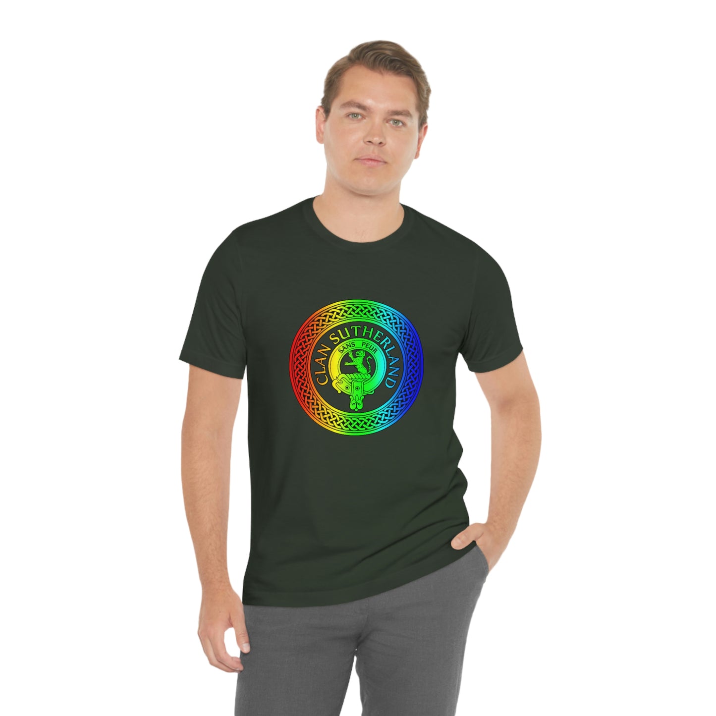 Clan Sutherland Rainbow Crest & Knot T-Shirt