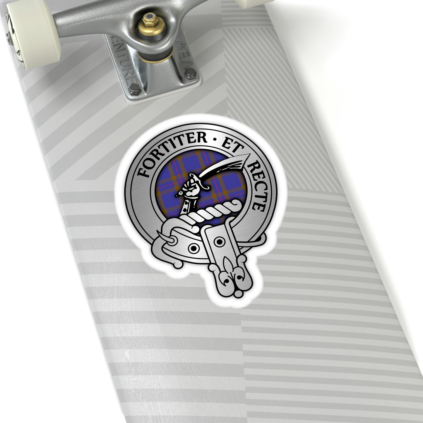 Clan Eliott Crest & Tartan Kiss-Cut Stickers