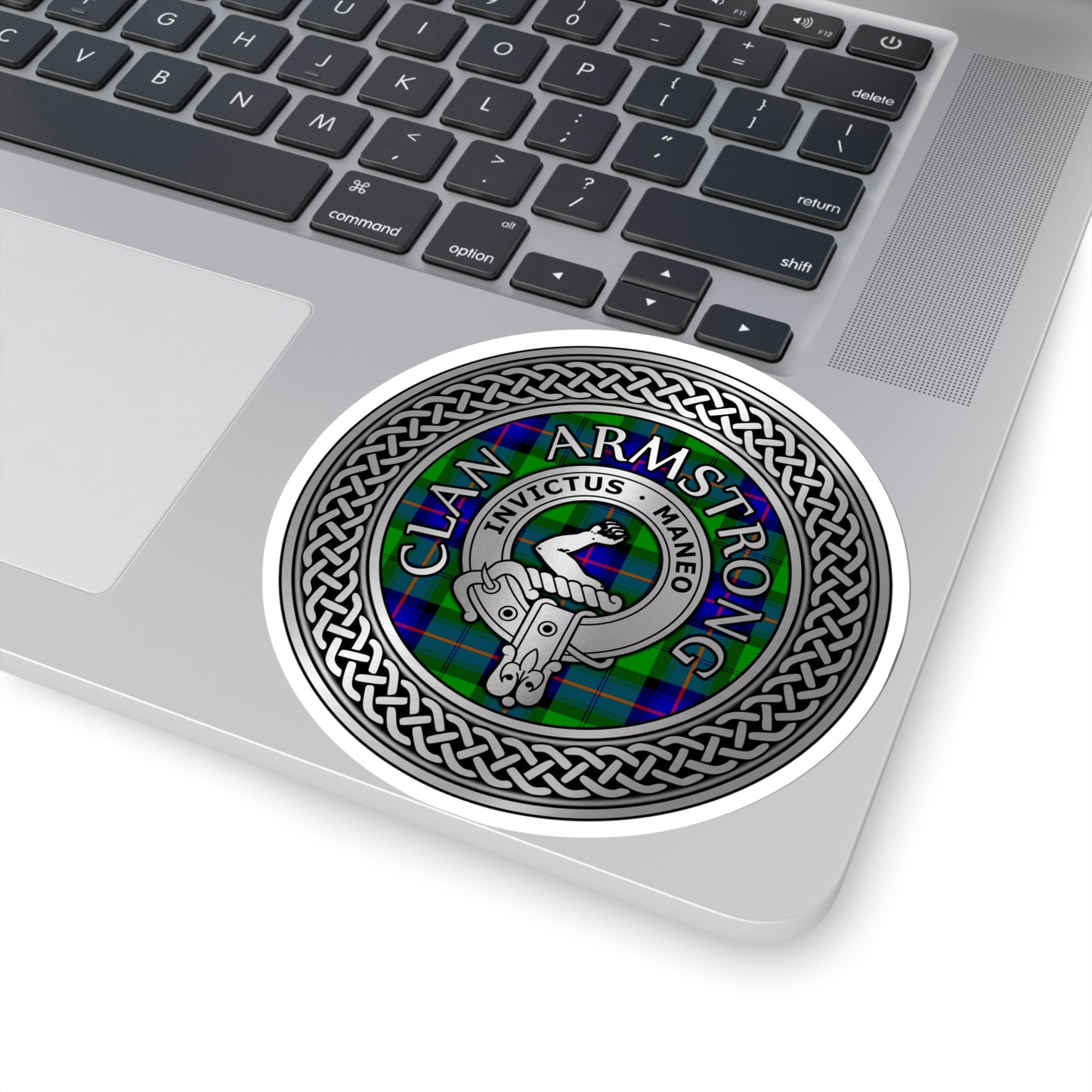 Clan Armstrong Crest & Tartan Kiss-Cut Stickers