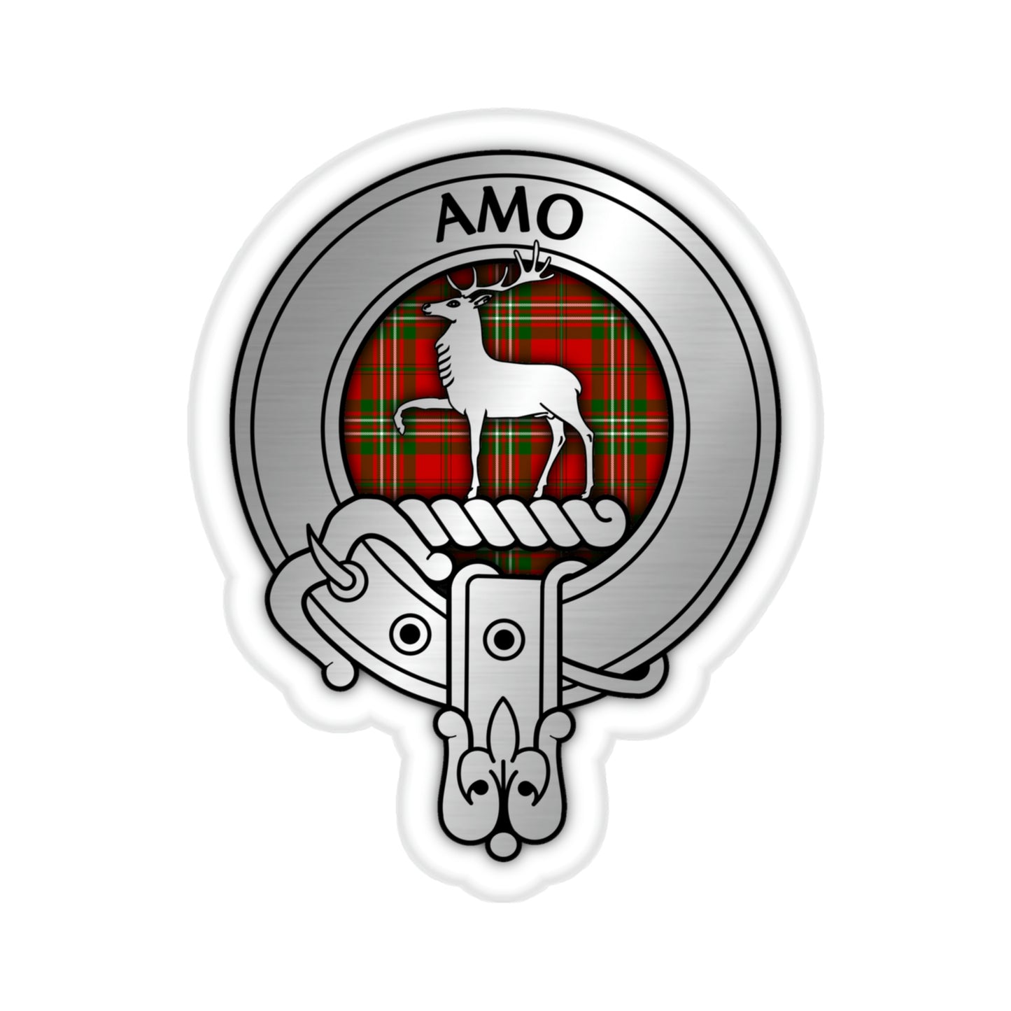 Clan Scott Crest & Tartan Kiss-Cut Stickers