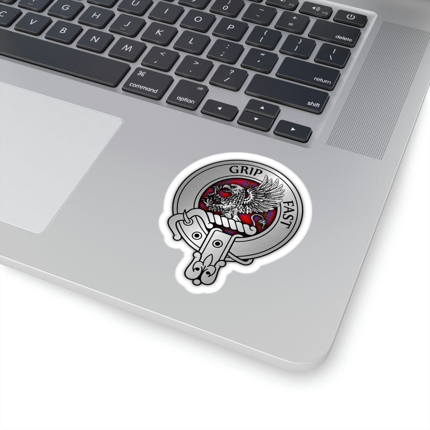 Clan Leslie Crest & Tartan Kiss-Cut Stickers