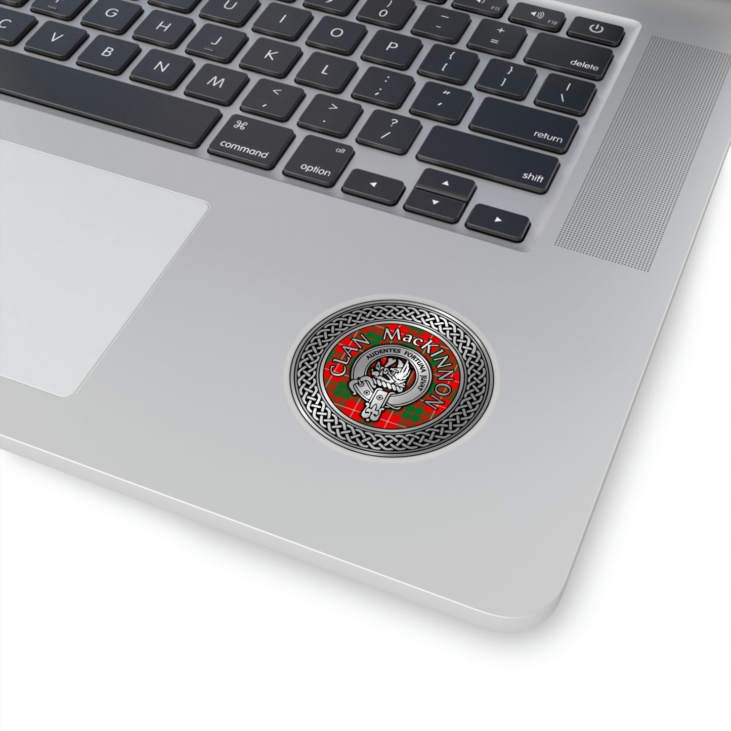 Clan MacKinnon Crest & Tartan Kiss-Cut Stickers