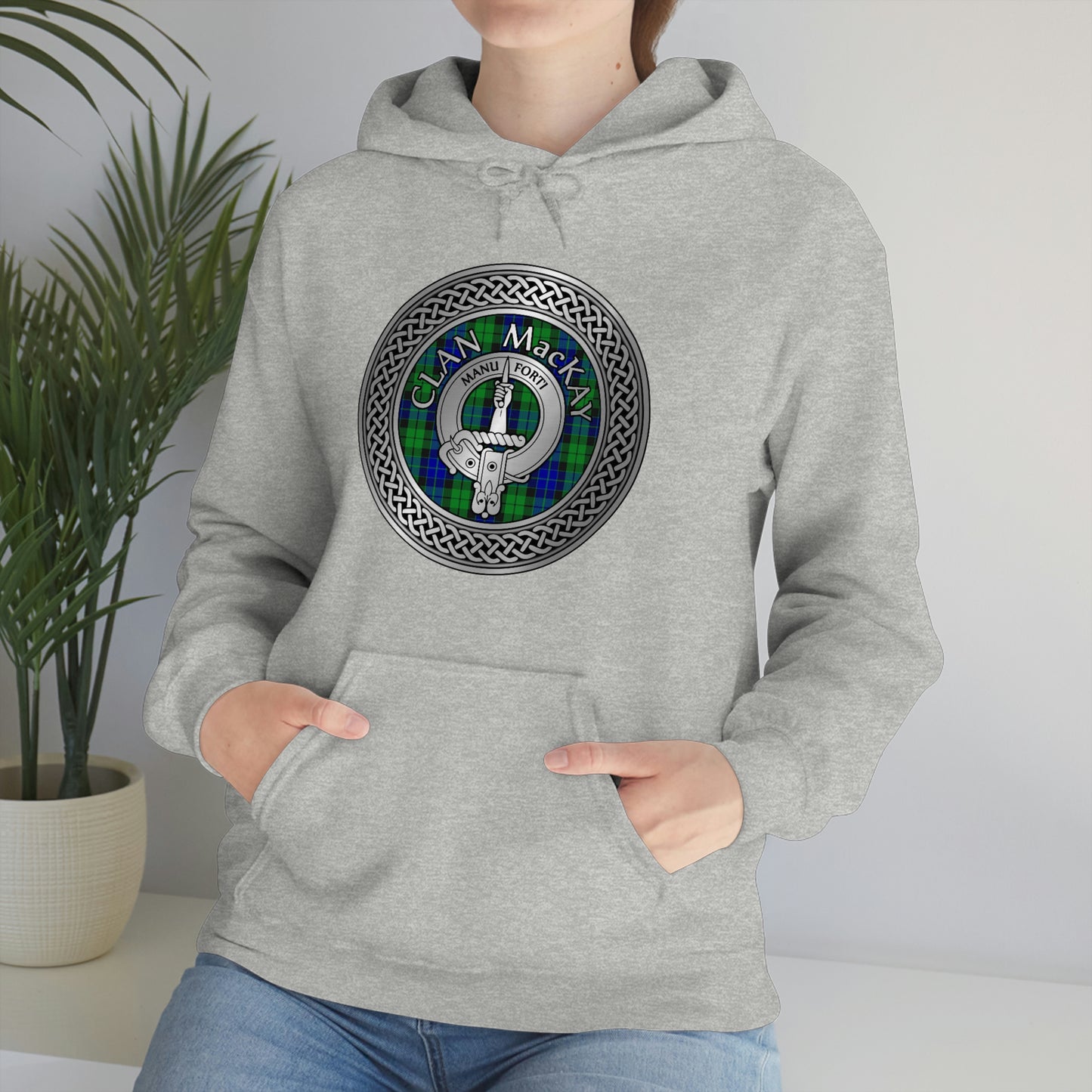 Clan MacKay Crest & Tartan Unisex Heavy Blend™ Hooded Sweatshirt