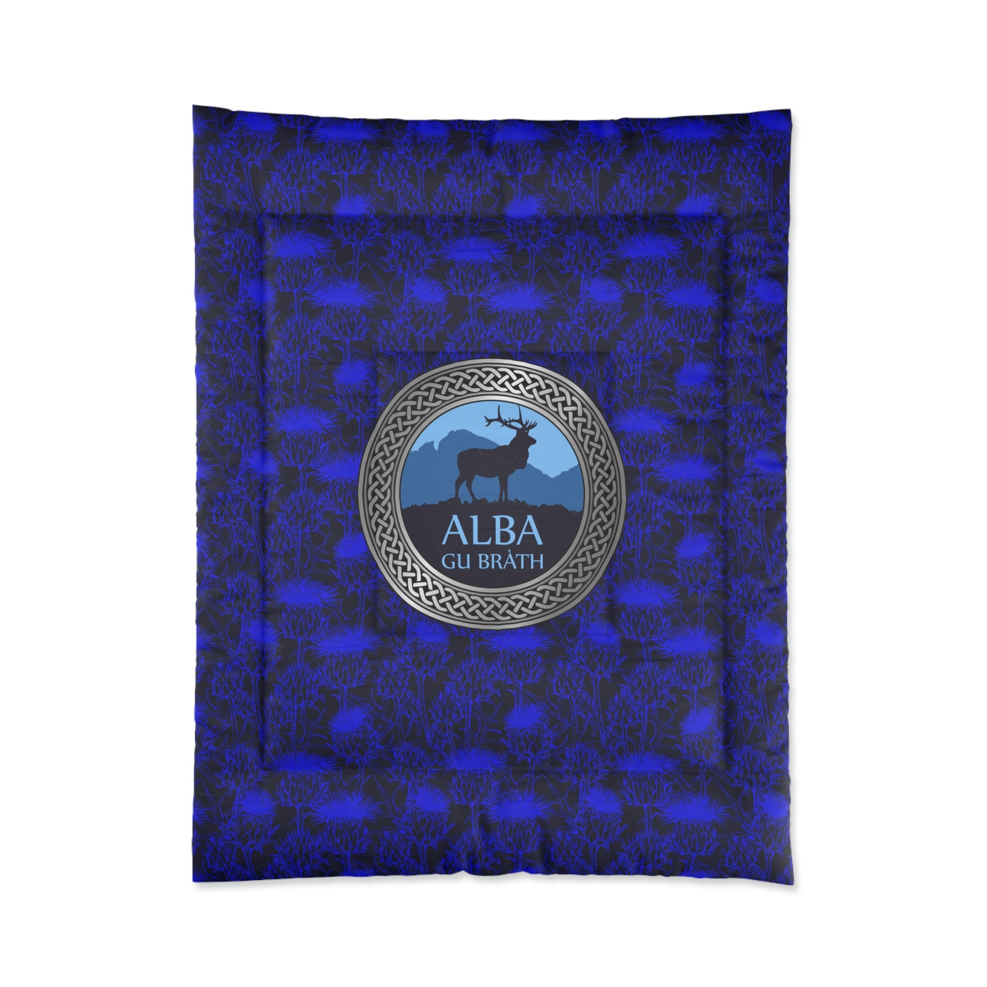 Alba Gu Brath and stag comforter