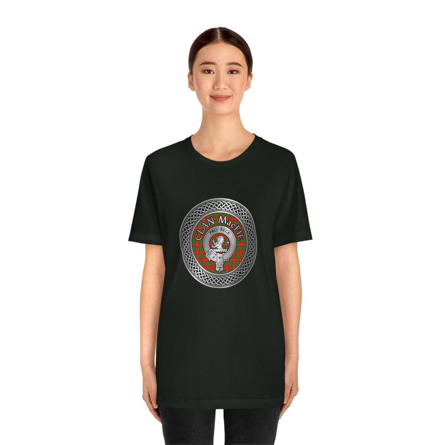 Clan MacFie Crest & Tartan Knot T-Shirt