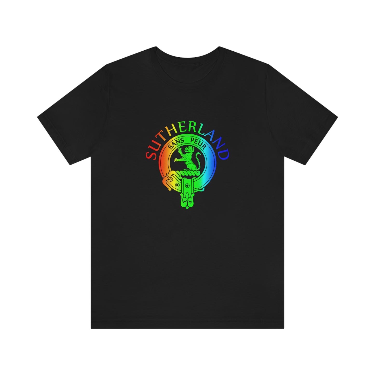 Clan Sutherland Rainbow Crest T-Shirt