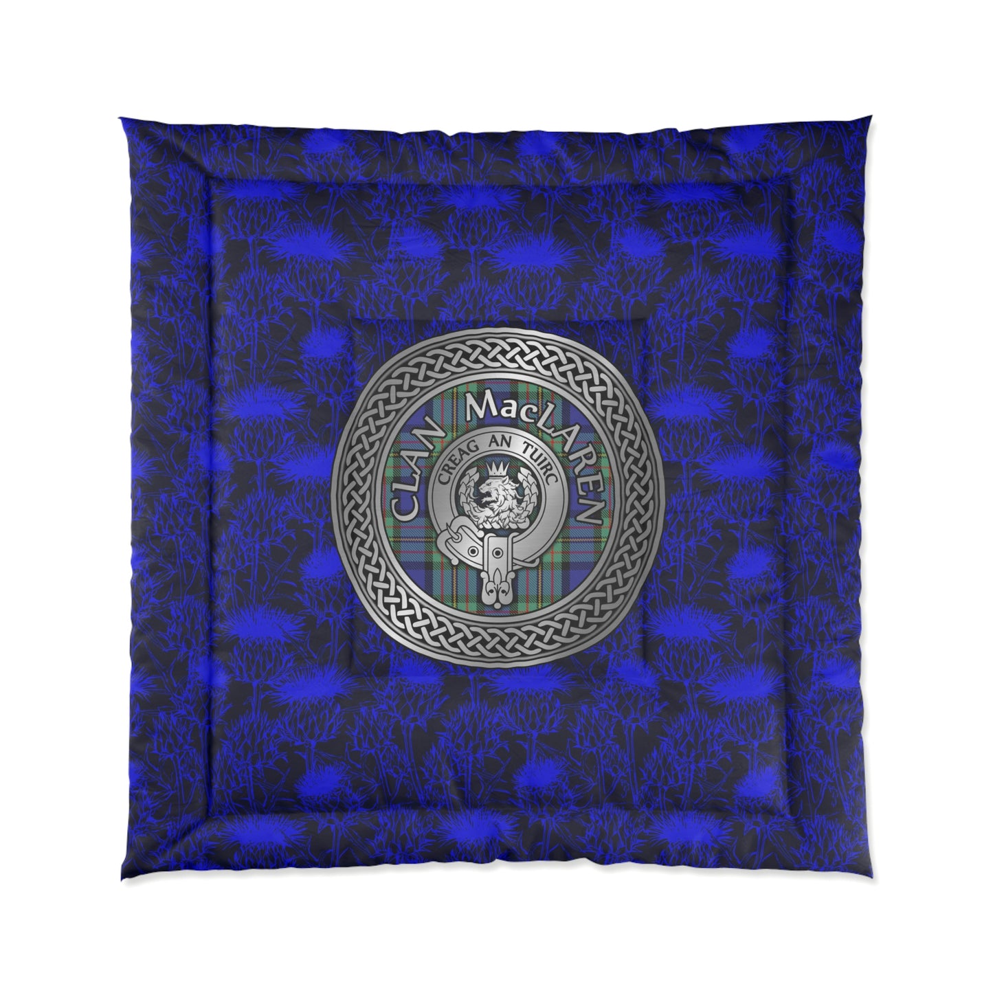 Clan MacLaren Crest & Tartan Comforter