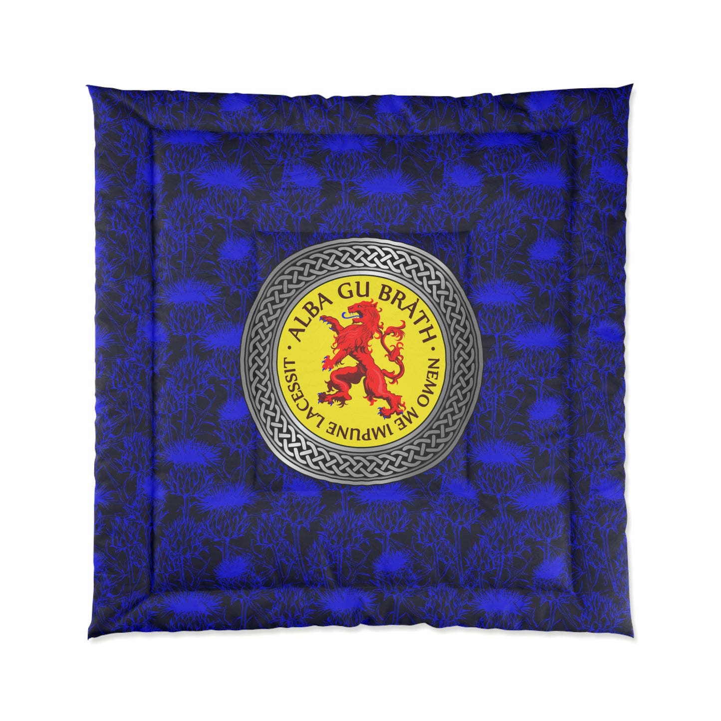 Alba Gu Brath Lion Rampant Knot & Thistle Comforter