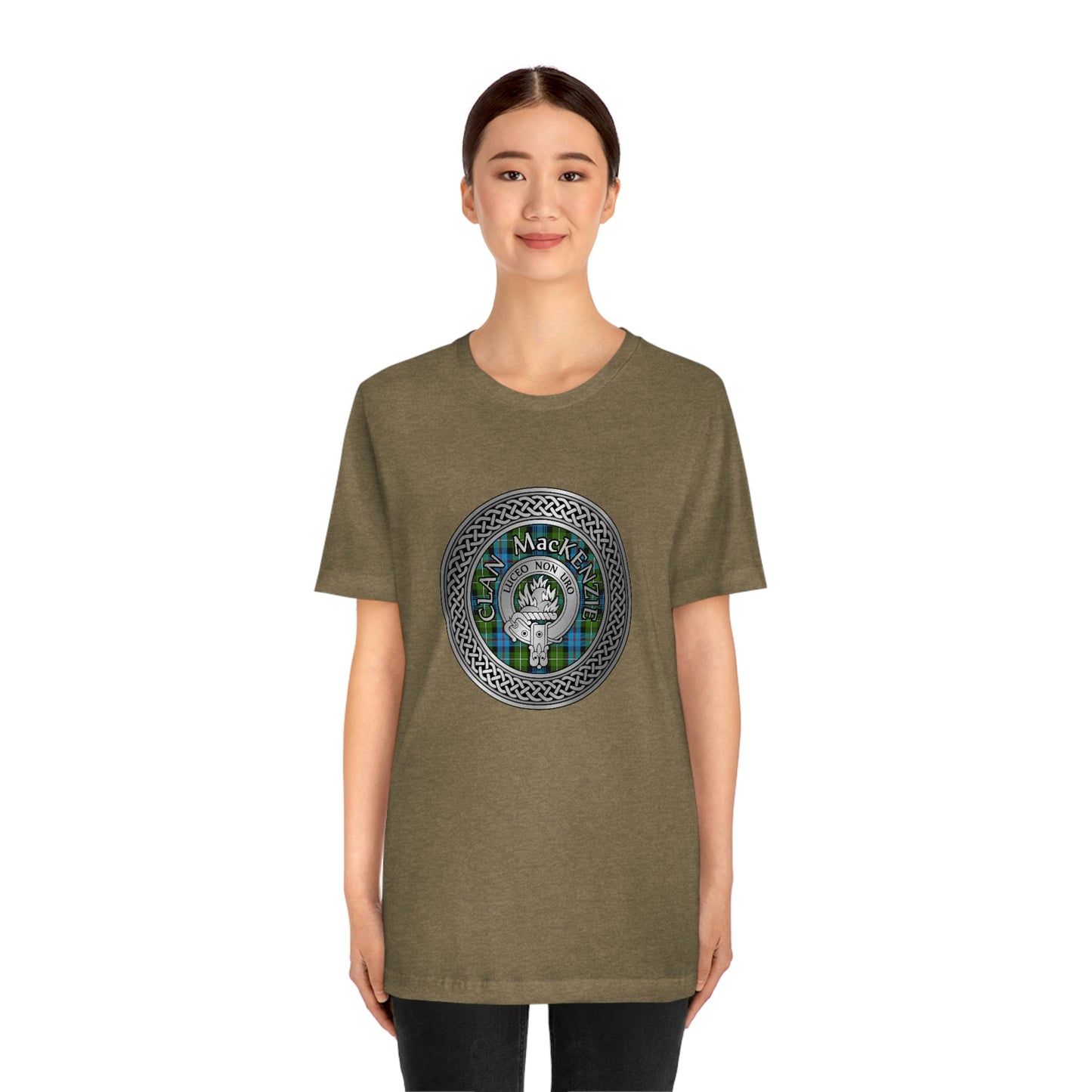 Clan MacKenzie Crest & Tartan Knot T-Shirt