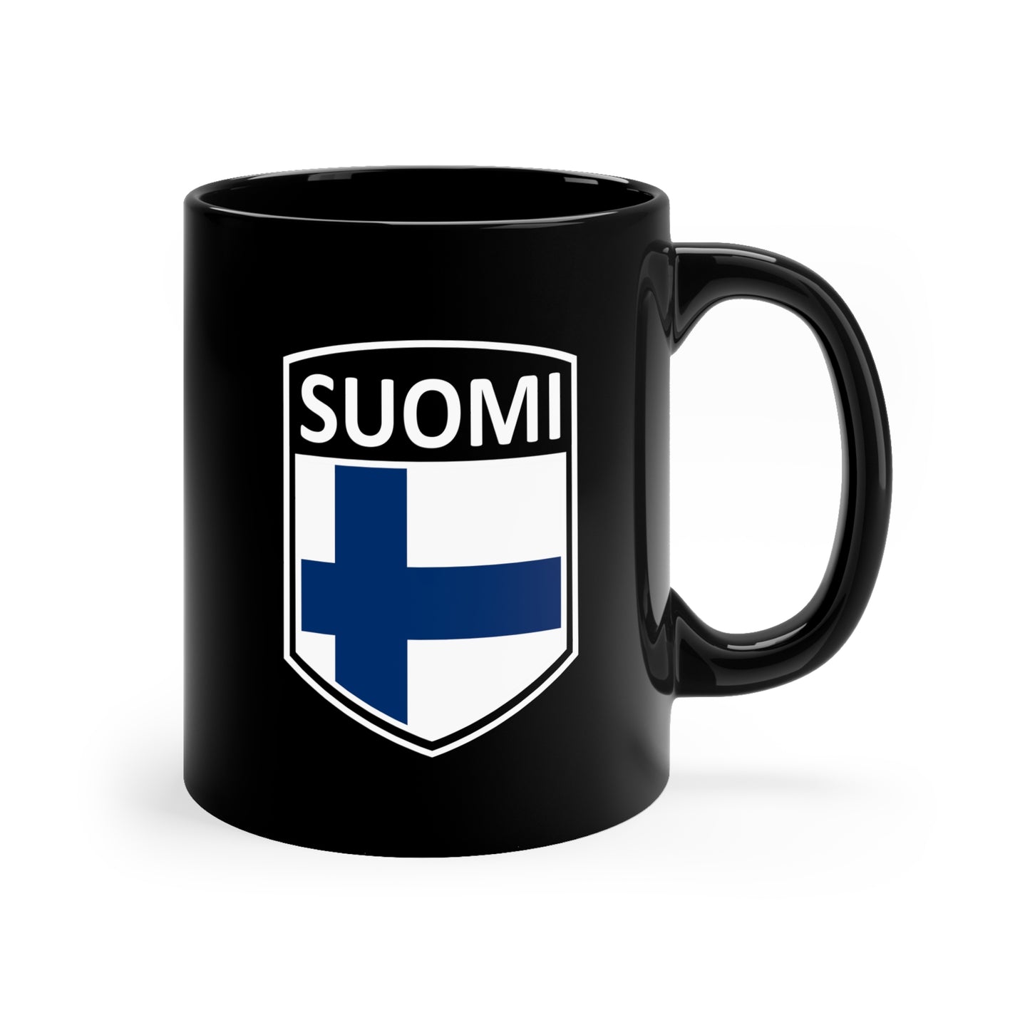 Scandi Nations - Suomi 11oz Black Mug