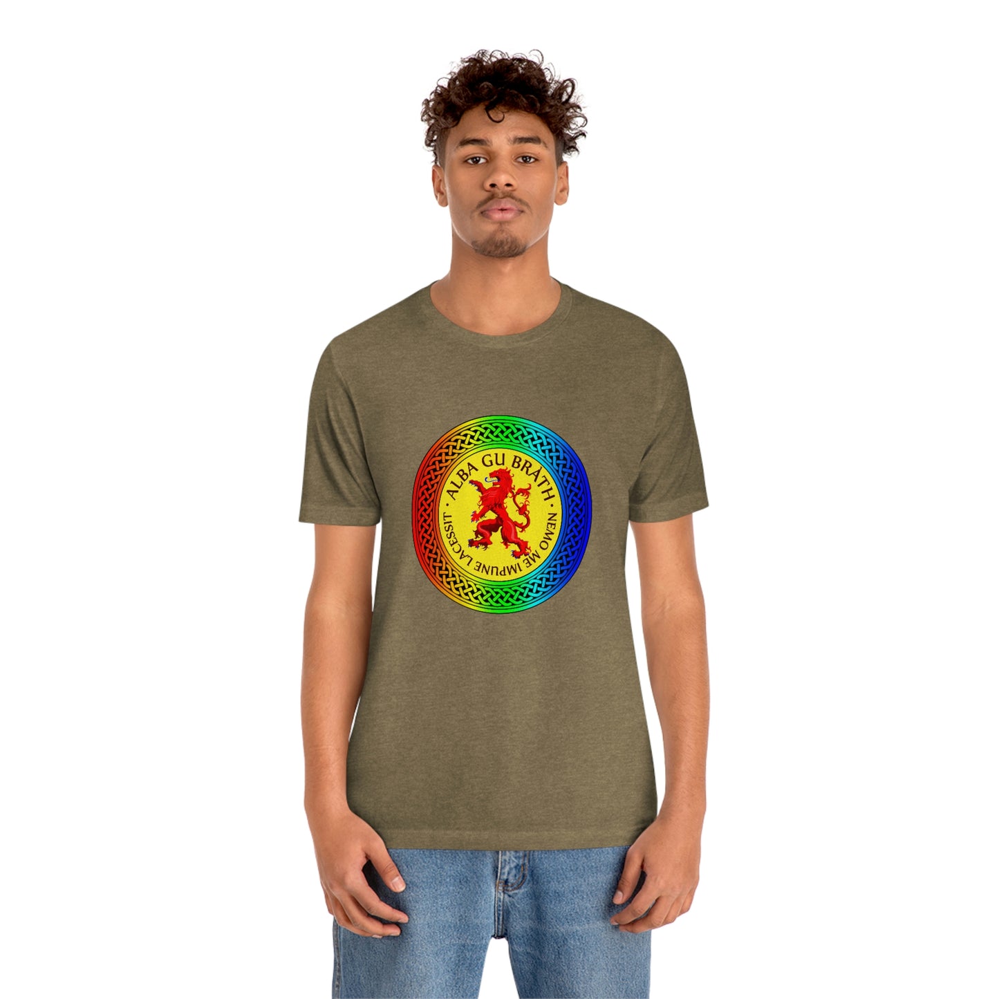 Alba Gu Brath Lion Rampant Rainbow Knot T-Shirt