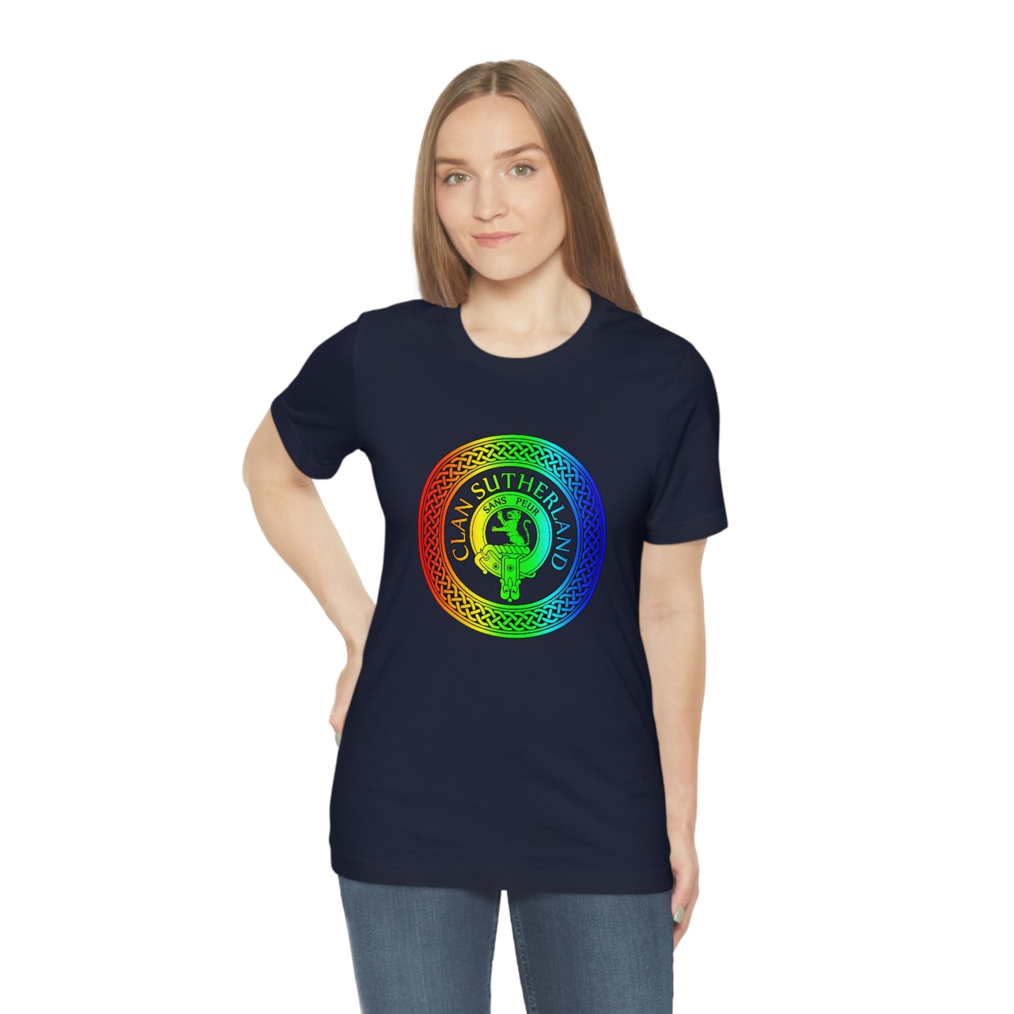 Clan Sutherland Rainbow Crest & Knot T-Shirt