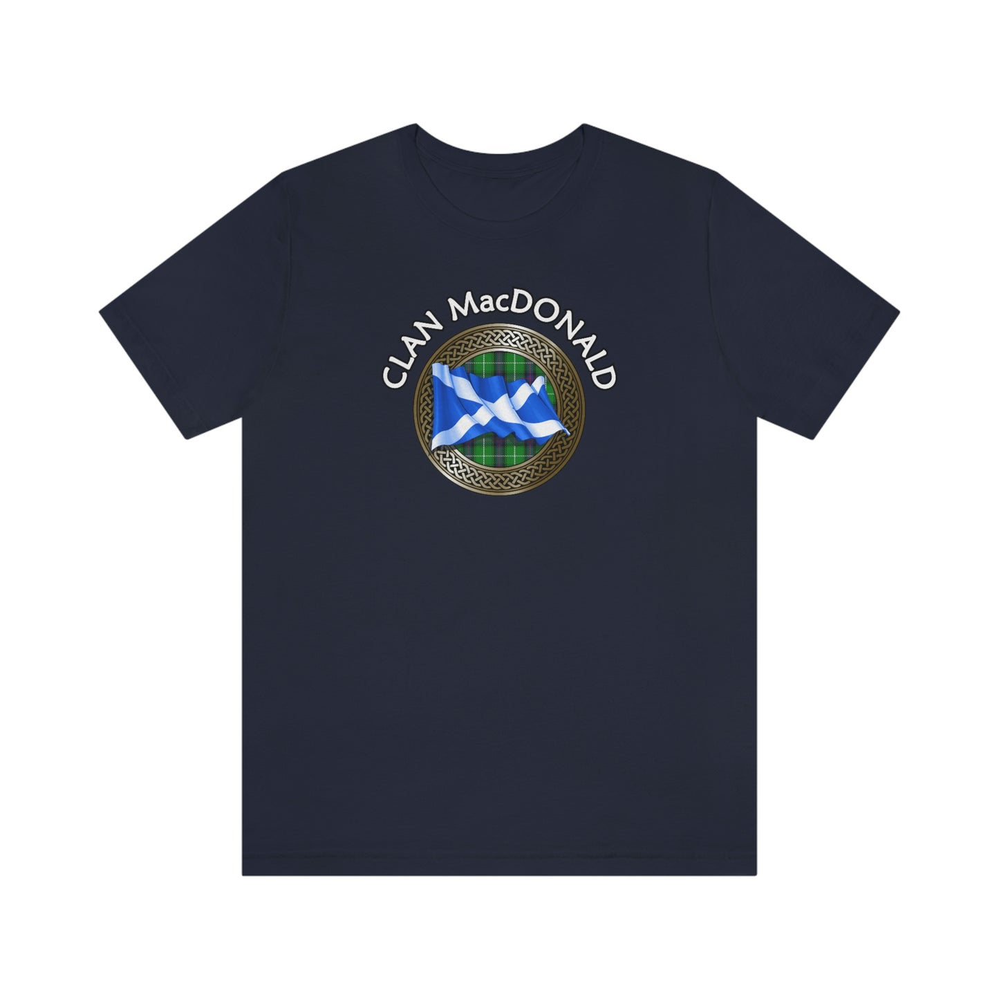 Clan MacDonald Tartan Knot & Flag T-Shirt