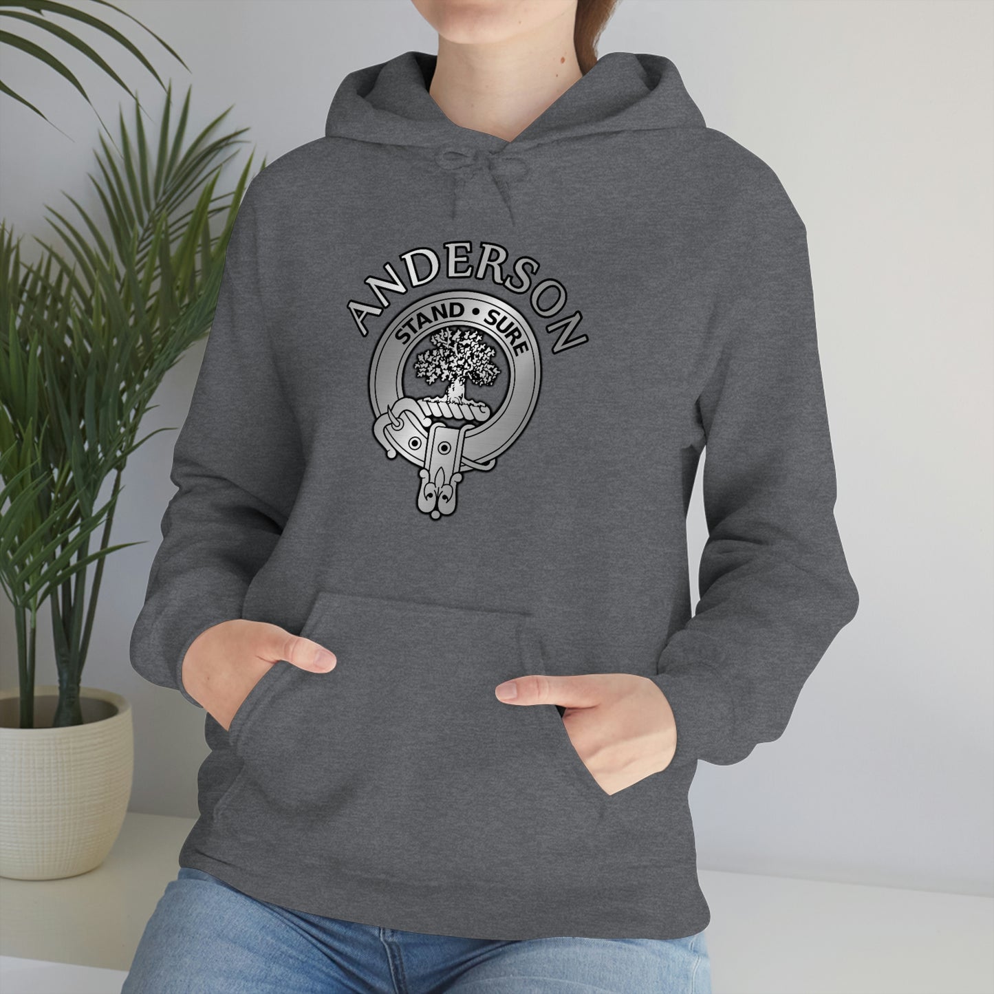 Clan Anderson Crest Unisex Heavy Blend™ Hooded Sweatshirt