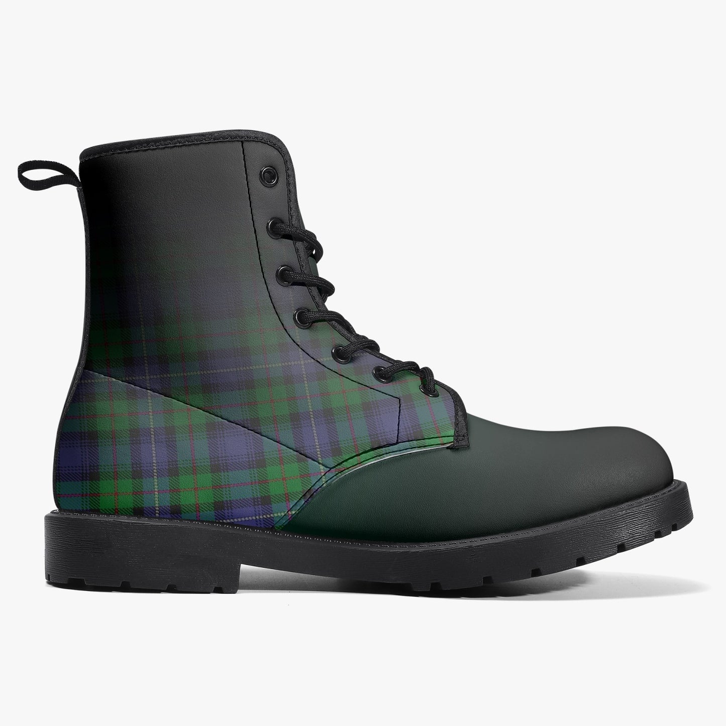 Clan Donnachaidh Crest & Tartan Leather Boots