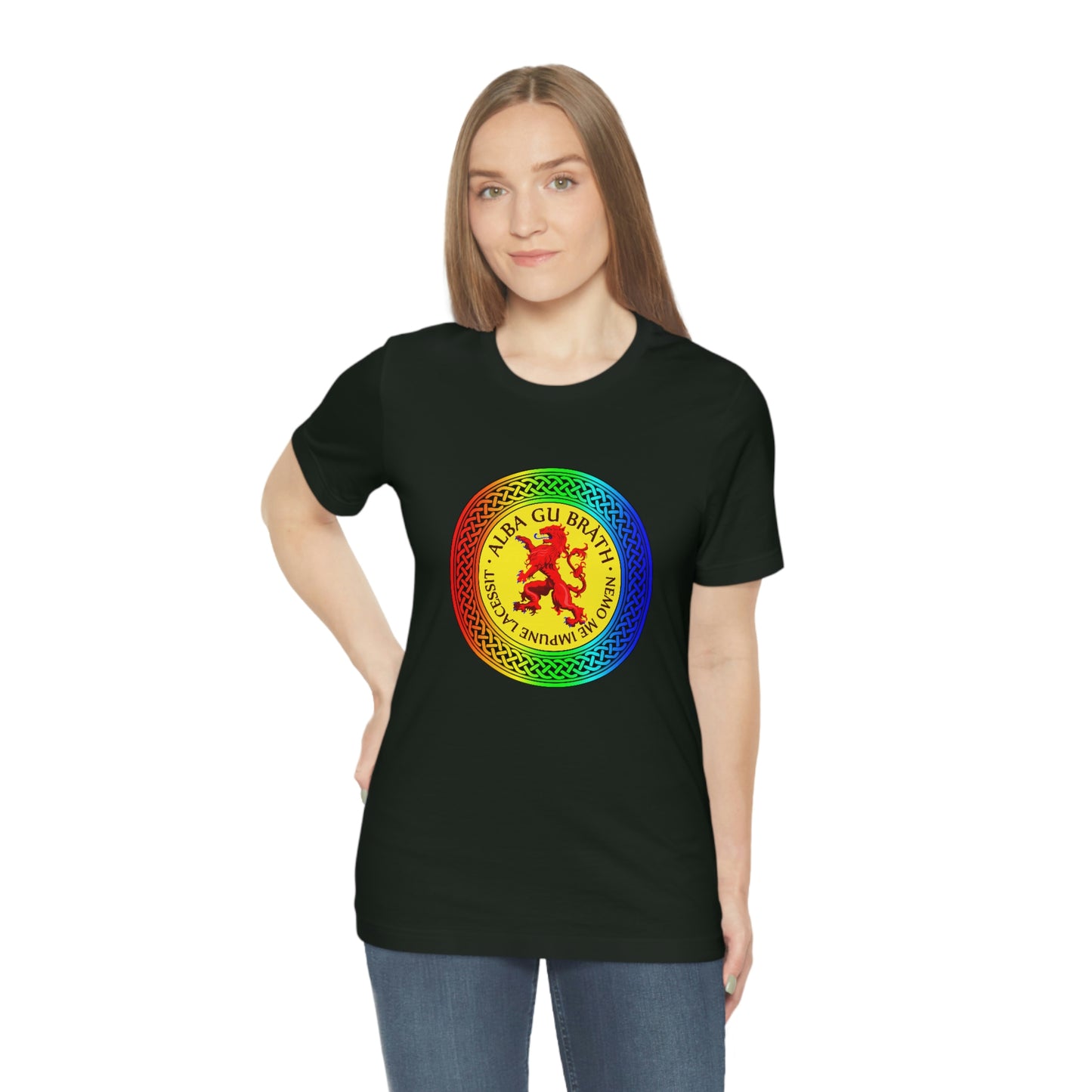 Alba Gu Brath Lion Rampant Rainbow Knot T-Shirt