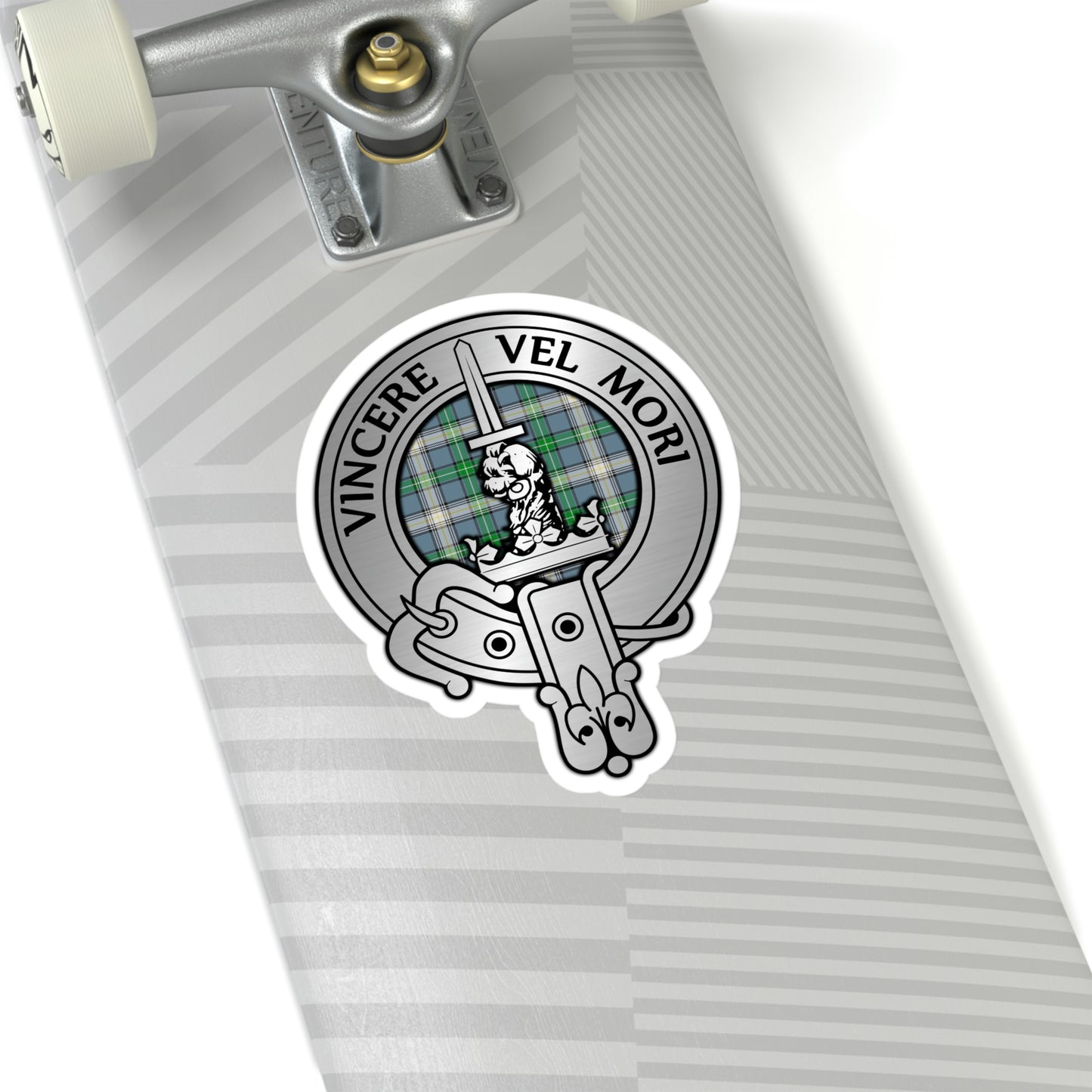 Clan MacDowall Crest & Tartan Kiss-Cut Stickers