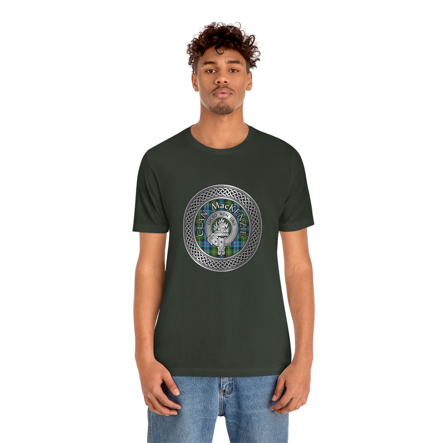 Clan MacKenzie Crest & Tartan Knot T-Shirt