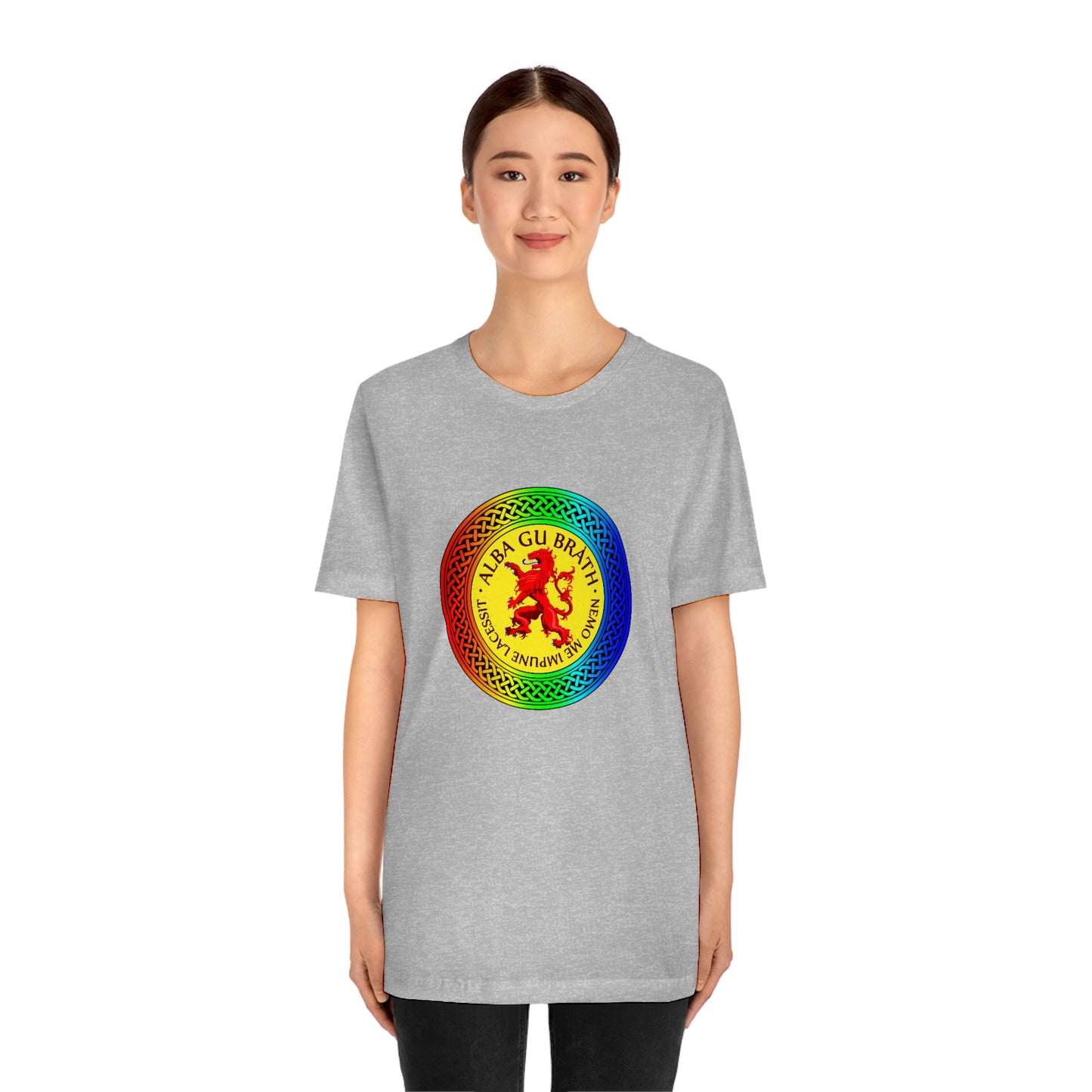 Alba Gu Brath Lion Rampant Rainbow Knot T-Shirt