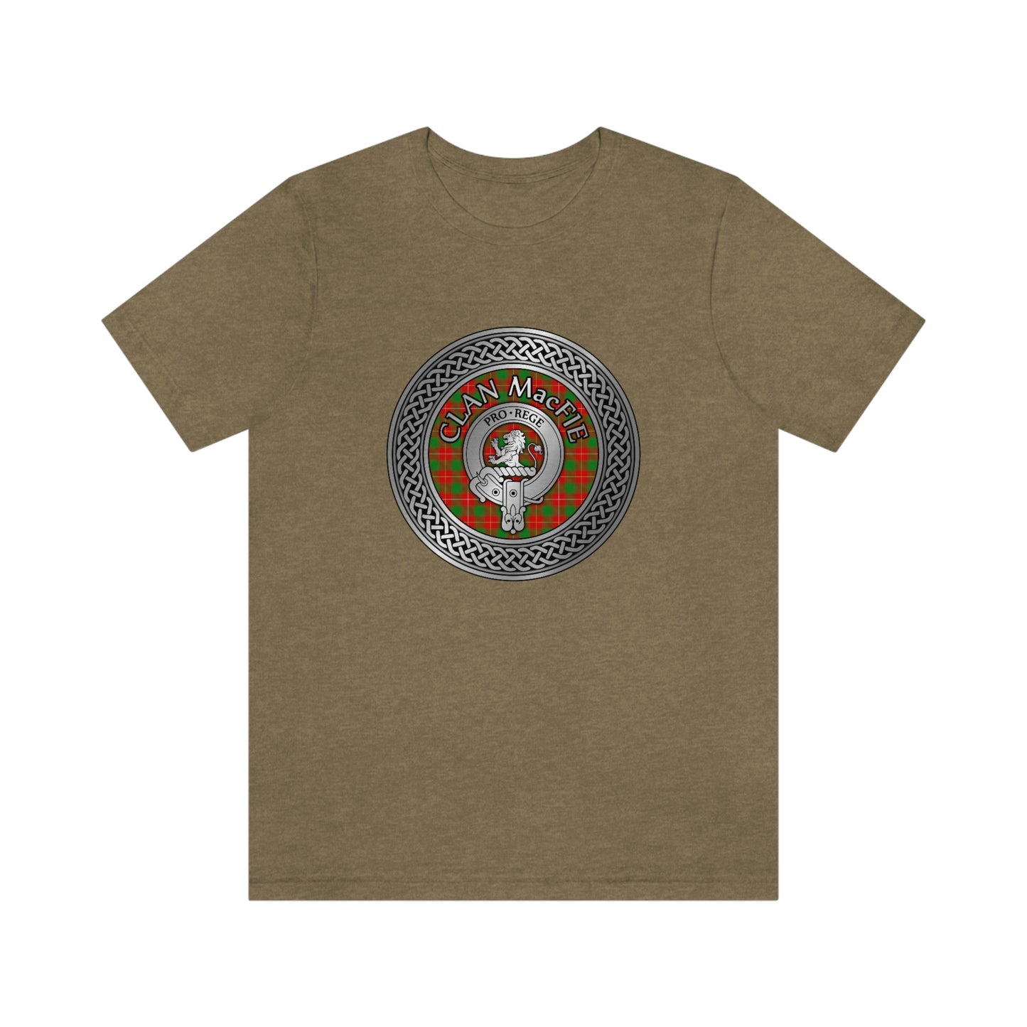 Clan MacFie Crest & Tartan Knot T-Shirt