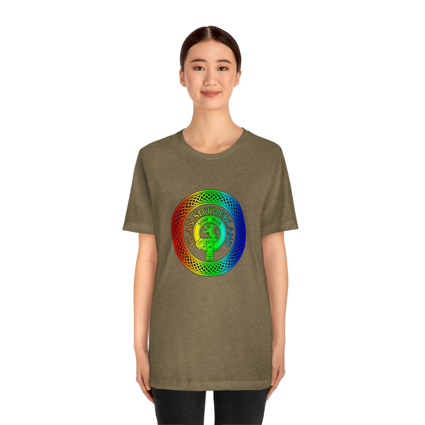 Clan Sutherland Rainbow Crest & Knot T-Shirt