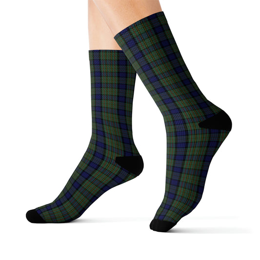 Clan MacLaren Tartan Socks (Darker)