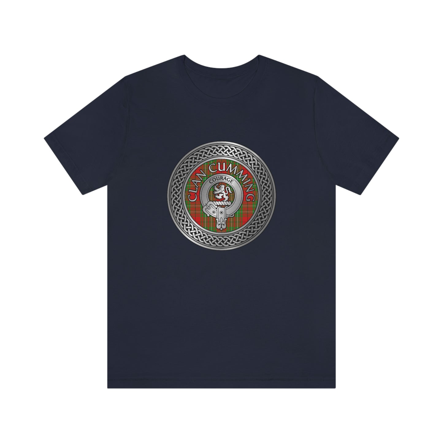 Clan Cumming Crest & Tartan Knot T-Shirt