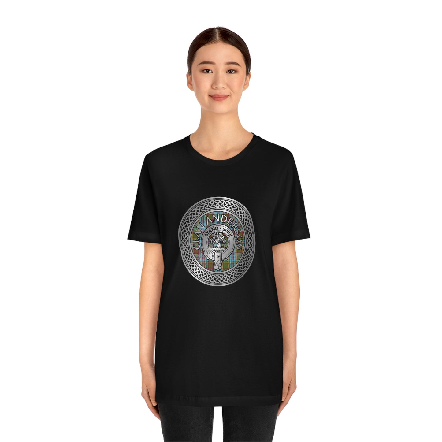 Clan Anderson Crest & Tartan Knot T-Shirt