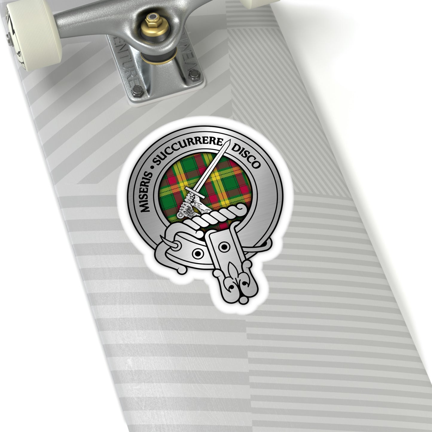 Clan MacMillan Crest & Tartan Kiss-Cut Stickers