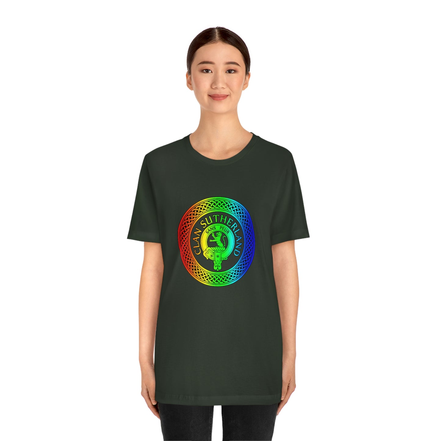 Clan Sutherland Rainbow Crest & Knot T-Shirt